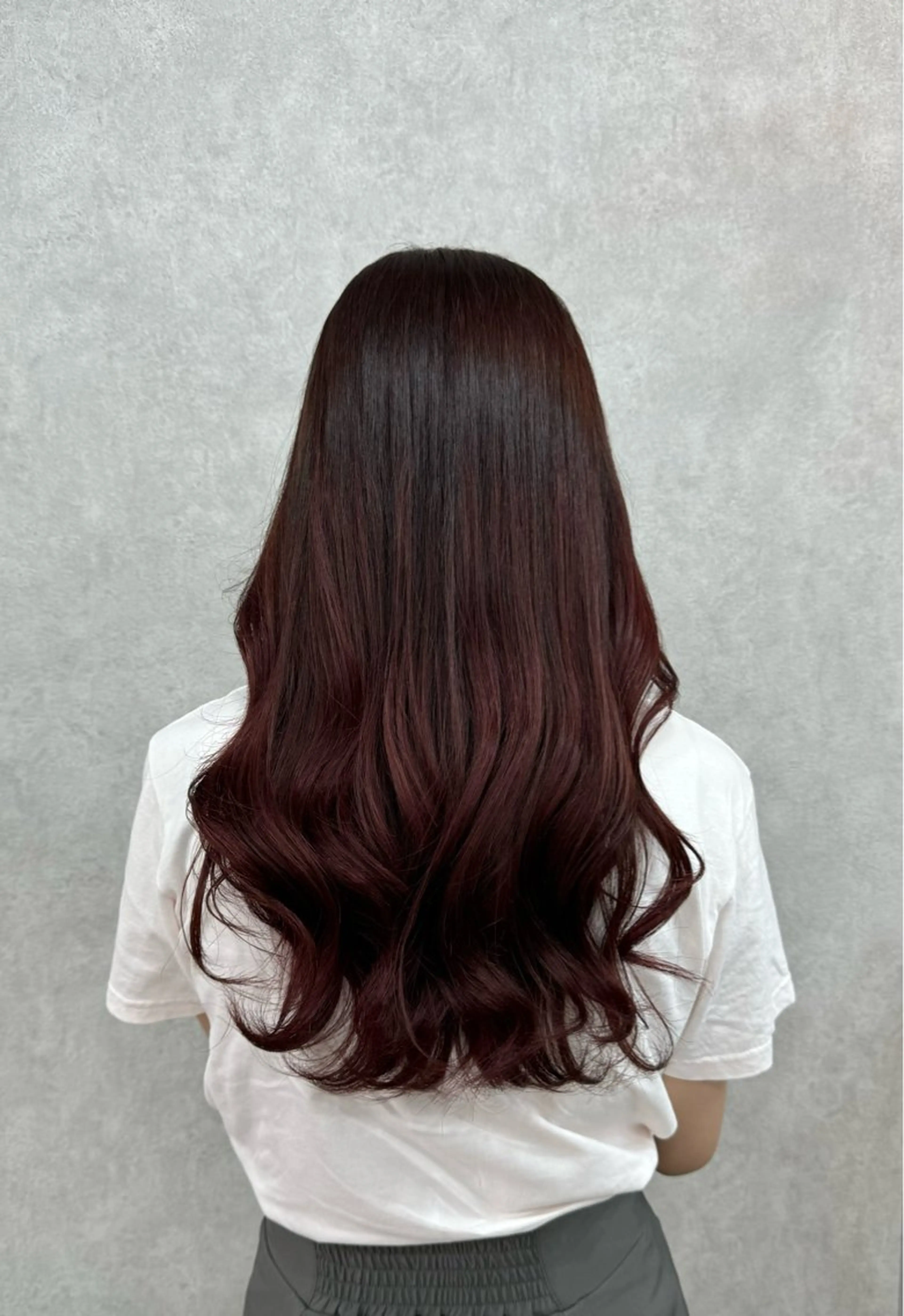 ロング カラー ブリーチ ダブルカラー ブリーチなしカラー レッドカラー 🍎暖色カラーで大人 可愛く🍒齋藤すみれのヘアスタイル