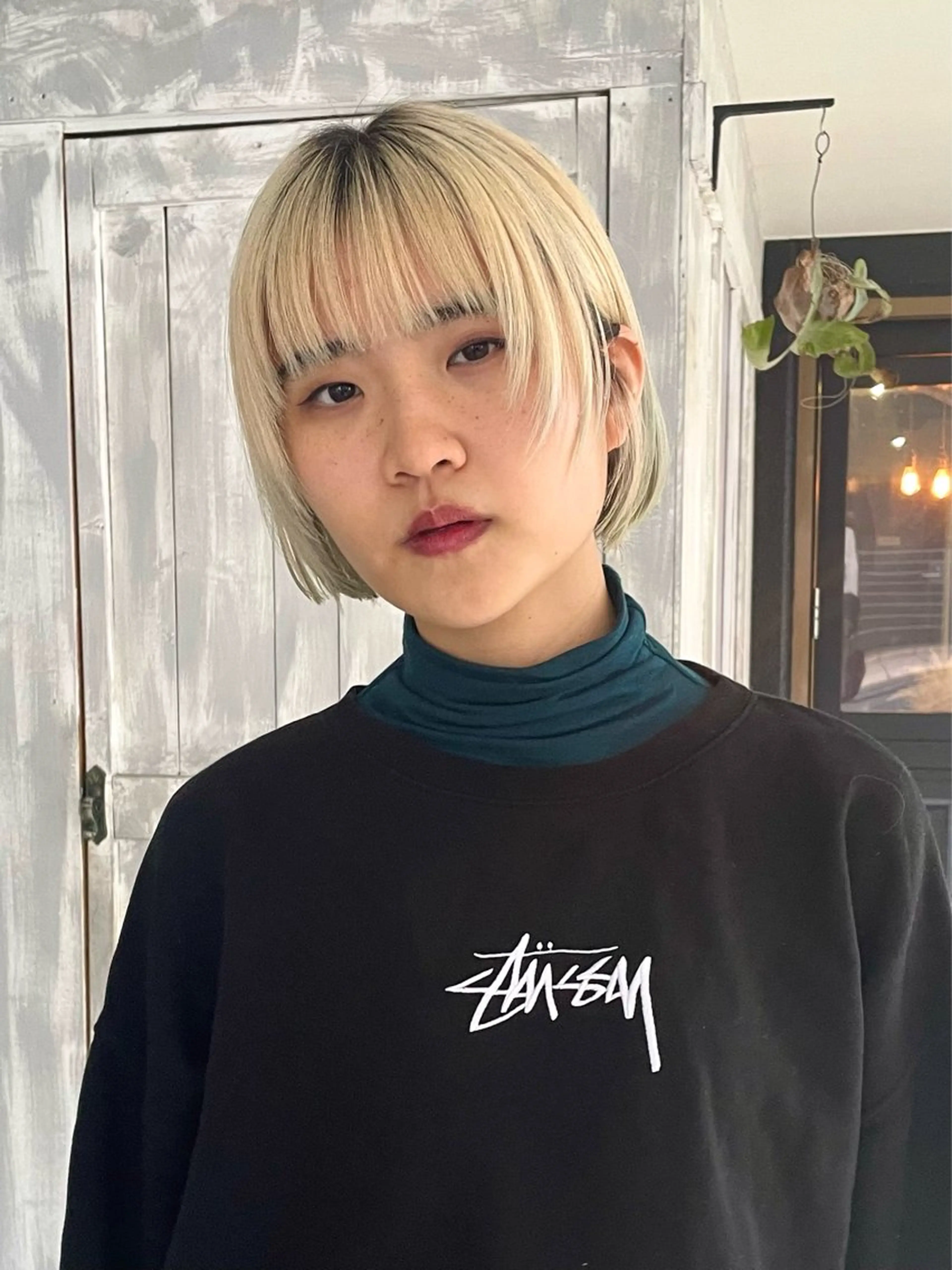 ショート ボブレイヤー ボブ レイヤーカット 塩谷 雪花のヘアスタイル