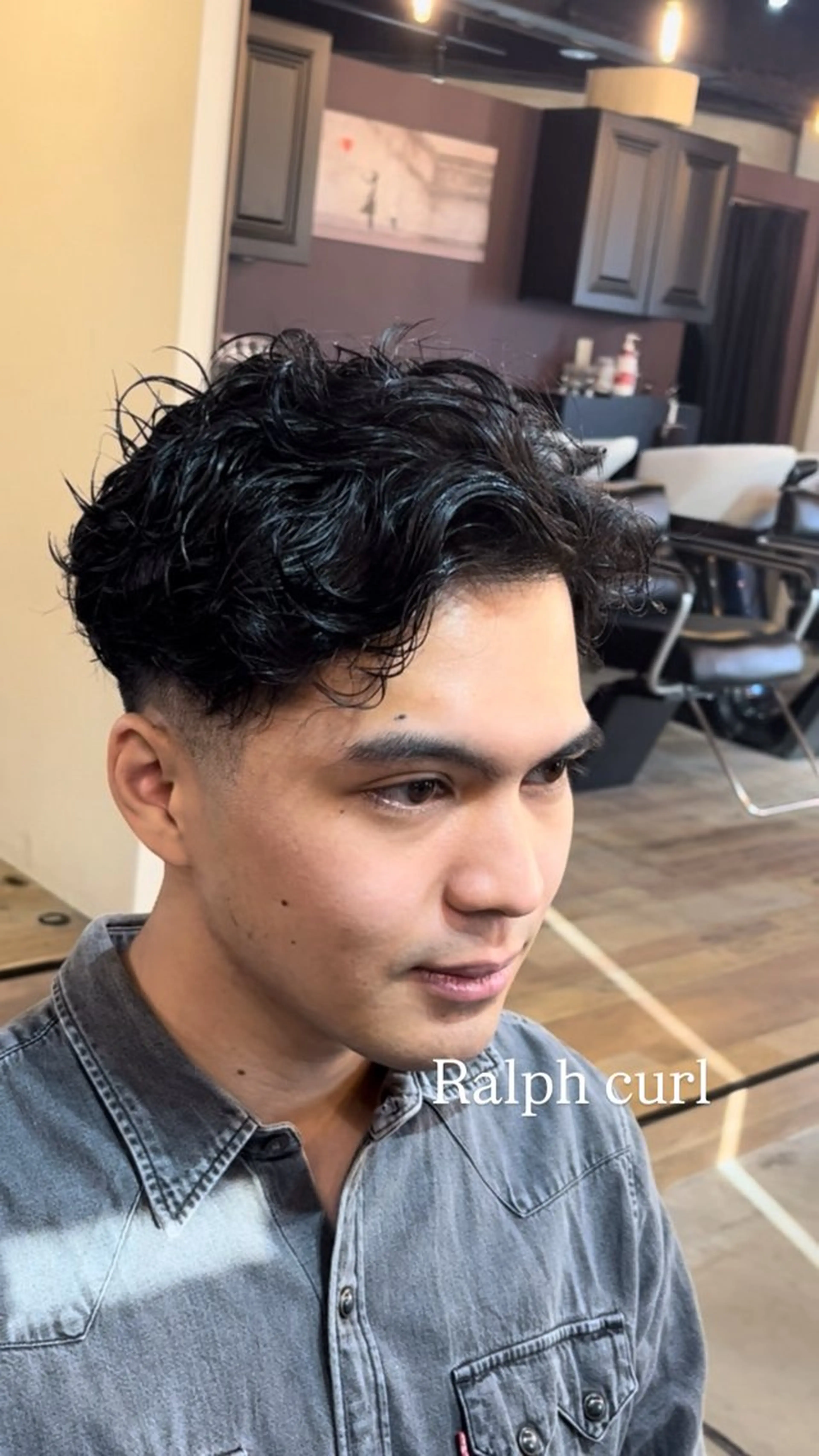 ショート パーマ メンズ カット パーマ 🇺🇸外国人風ヘア 💈N.Yuto💈のヘアスタイル