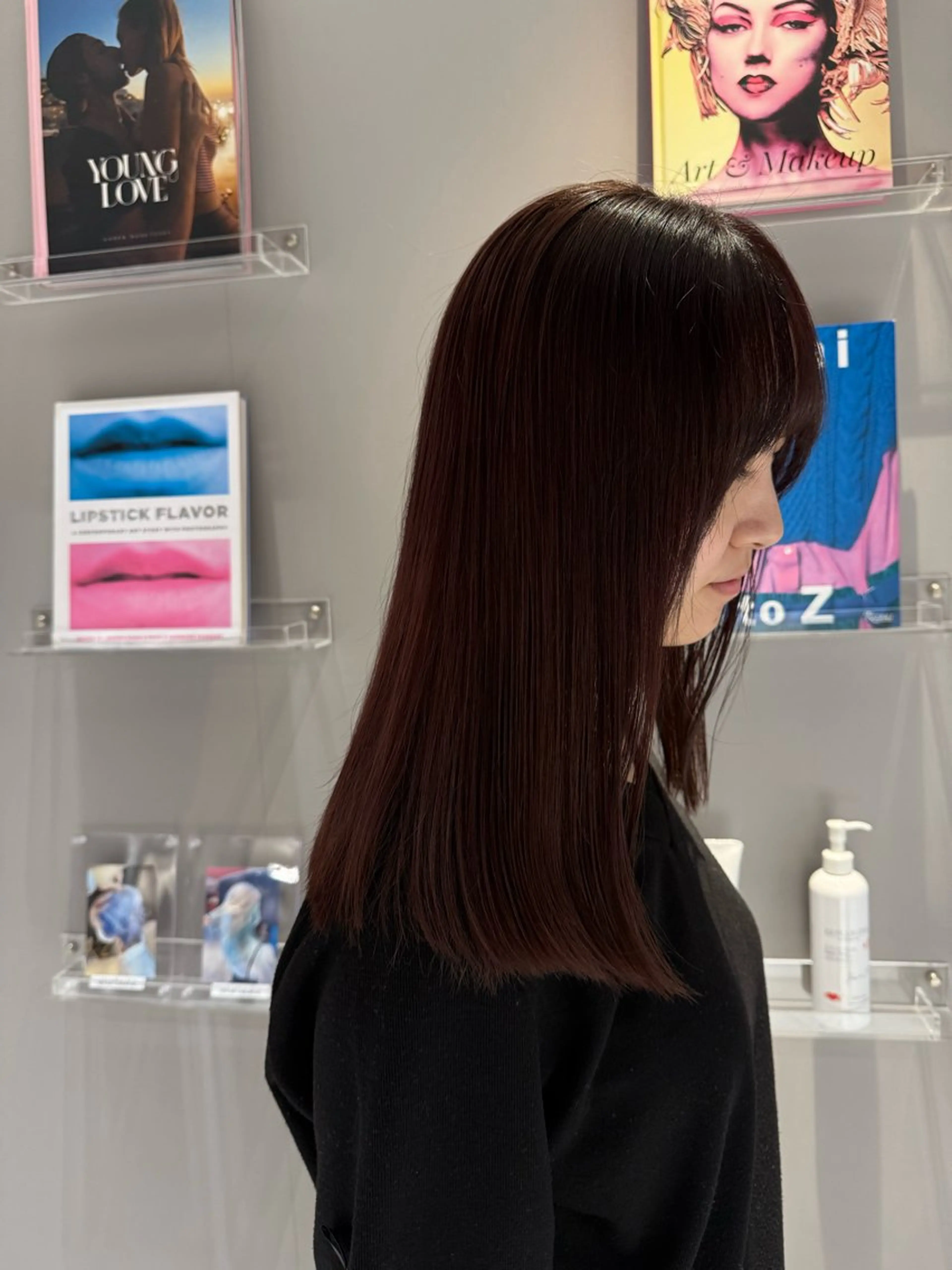 ロング カラー ブラウンカラー レッドカラー ヘアカラー Harris　表参道・外苑前・青山　表参道本店所属・艶カラー/ハイトーン /アレンジ/meiのヘアスタイル