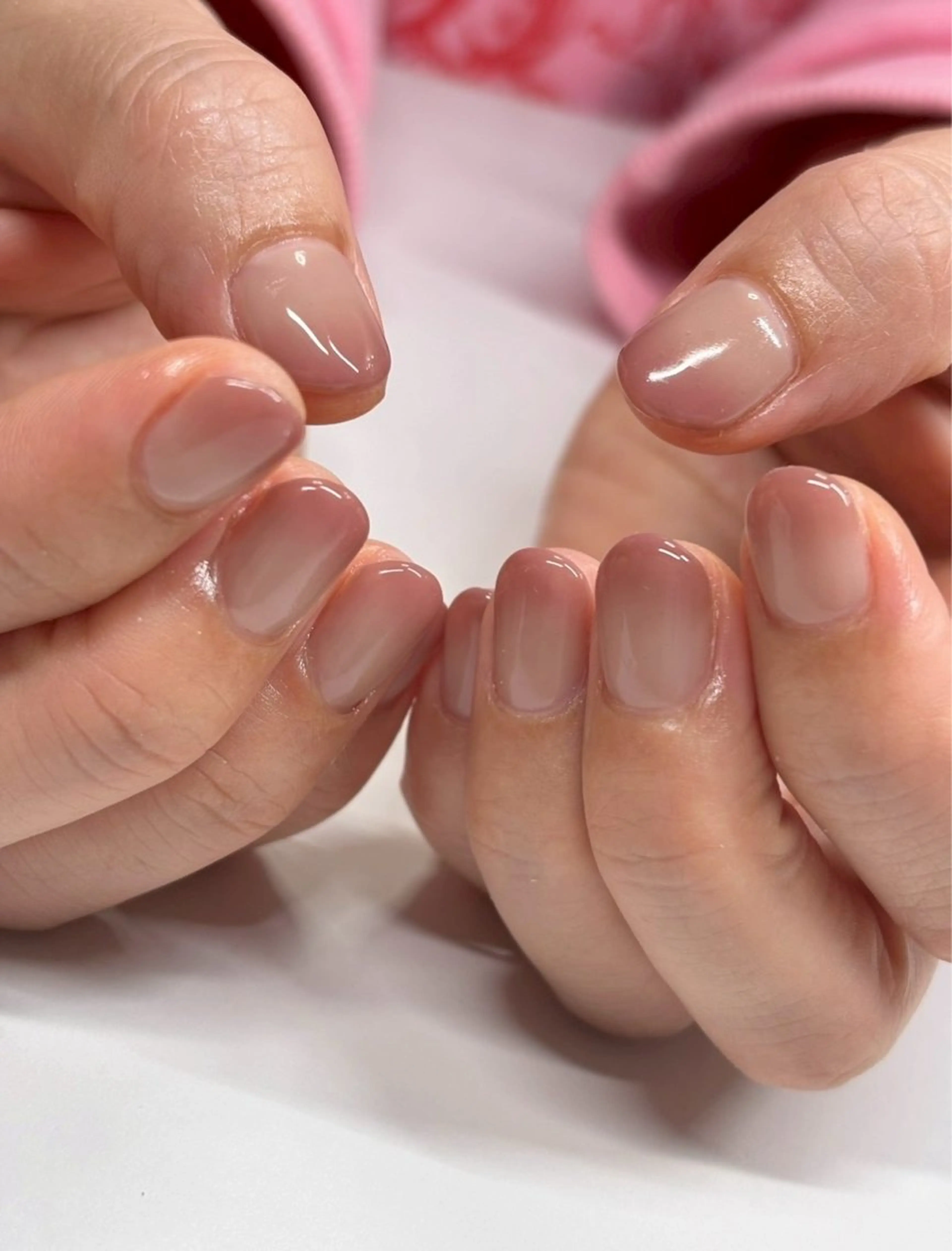 ネイル グラデーション オフィスネイル シンプルネイル ハンドネイル iconail 下北沢 NONのネイルデザイン