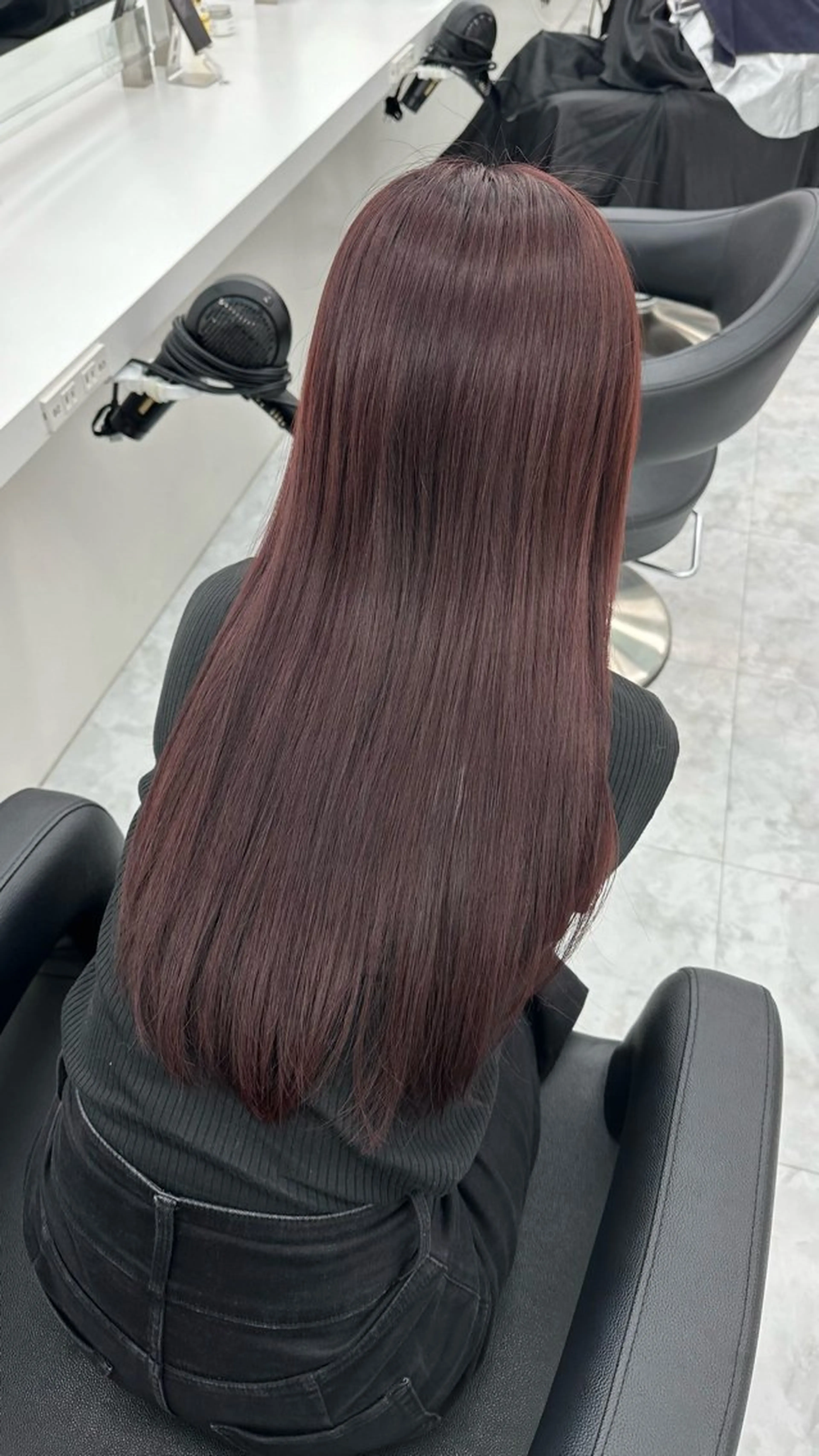 カラー ヘアカラー トリートメント 🤍Mei🤍赤み消 し透明感ツヤカラーのヘアスタイル