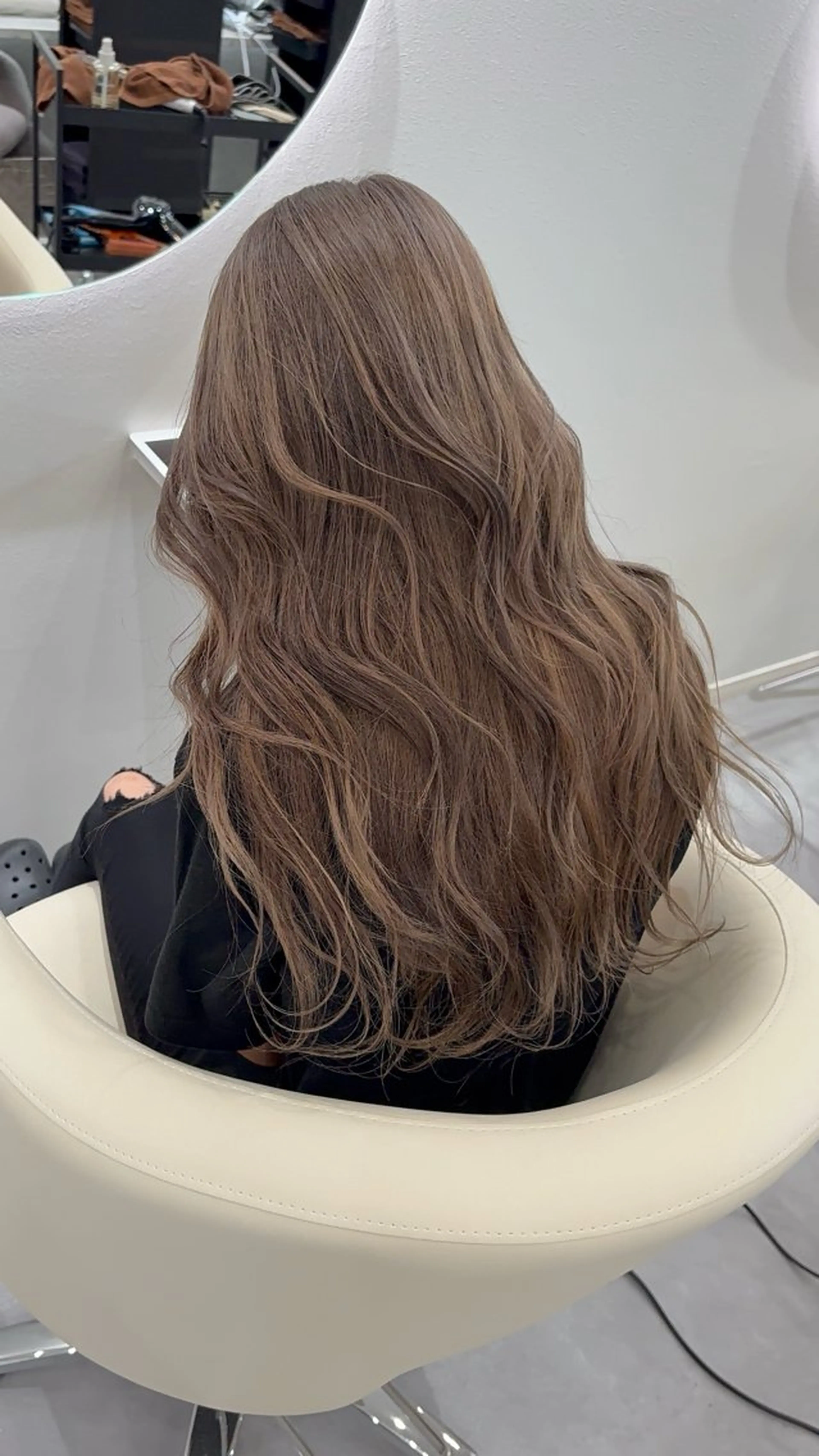 カラー ブリーチ ケアブリーチ グレージュ ミルクティーグレージュ Light所属・✨佐野ハイトーン/ 韓国ヘア💫上岡蓮のヘアスタイル