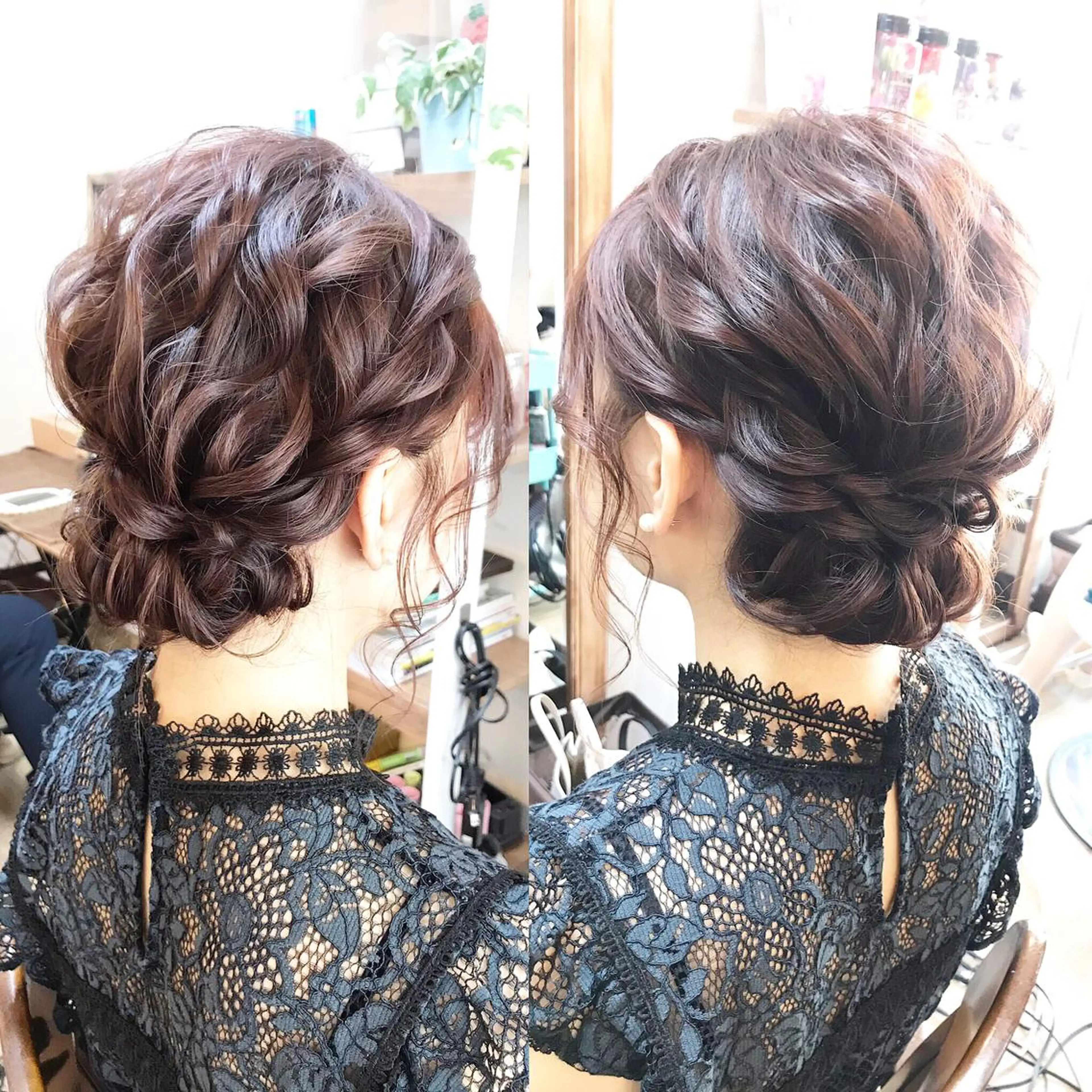 セミロング カラー ヘアアレンジ キッズ ヘアメ/着付け 清水玲歌のヘアスタイル