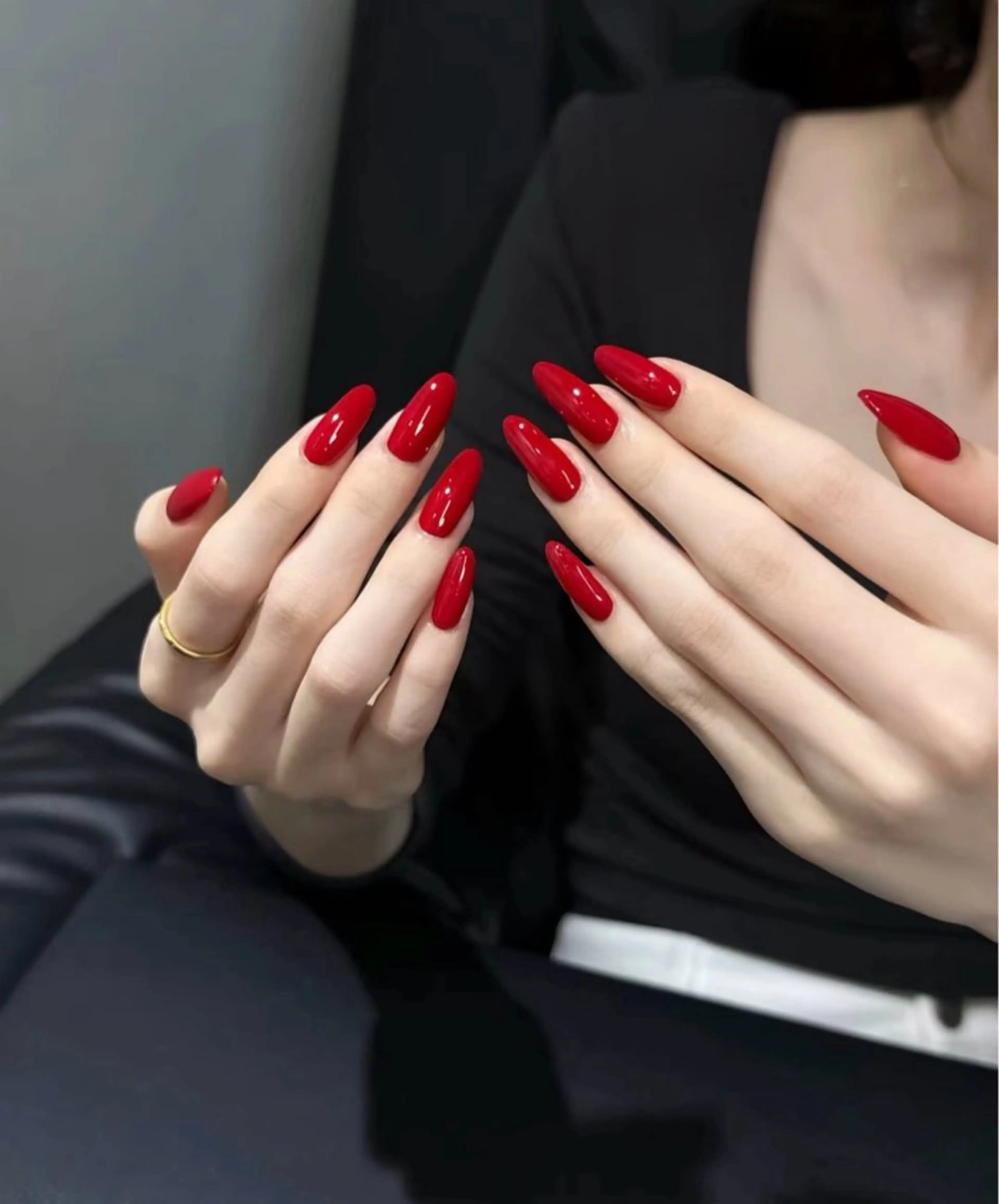 Hand💓ワンカラー/ラメグラ+ 2個パーツの写真