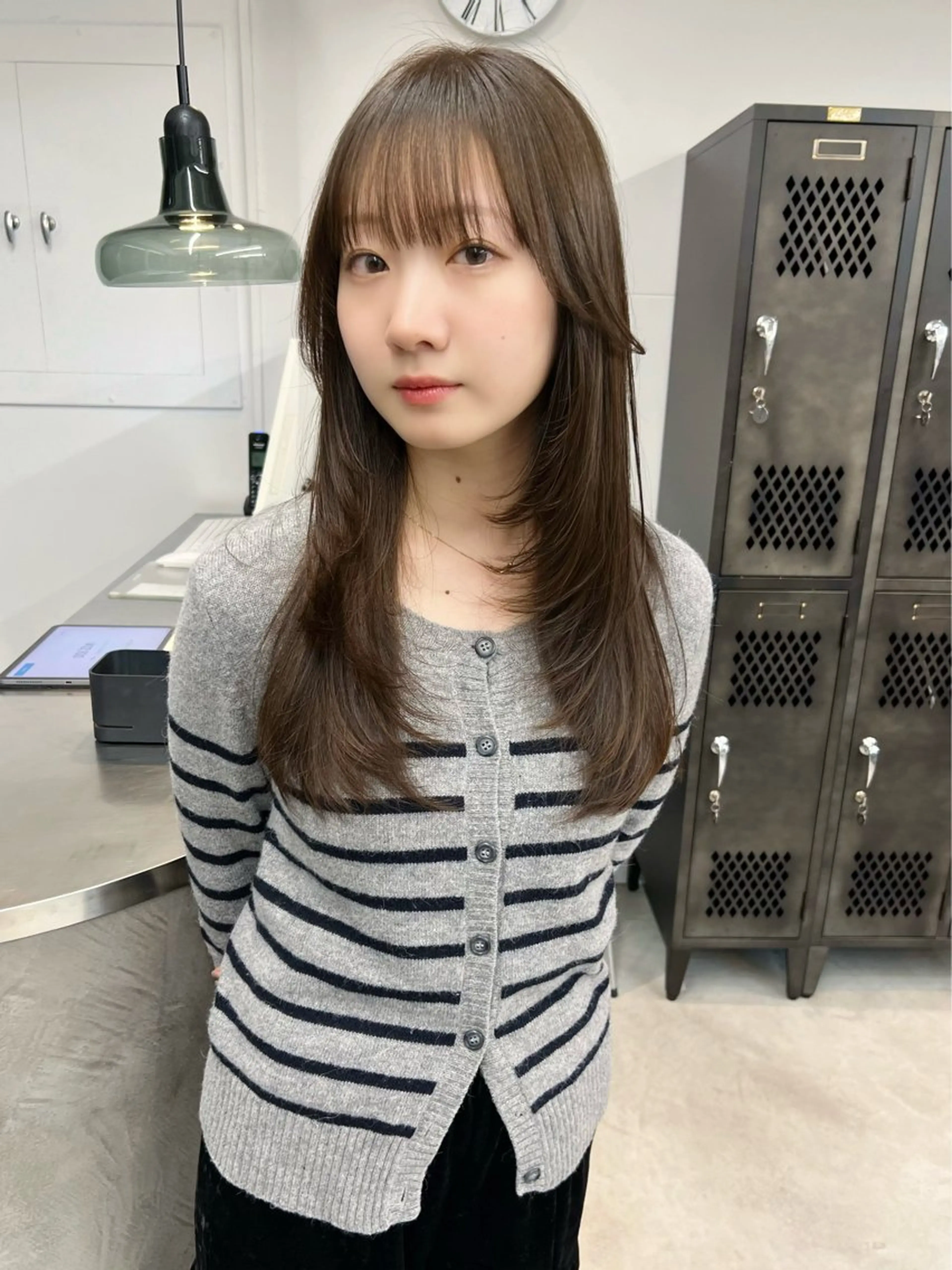 ロング カラー カット ヘアカラー トリートメント 樫原裕二/レイヤー カット/透明感カラーのヘアスタイル