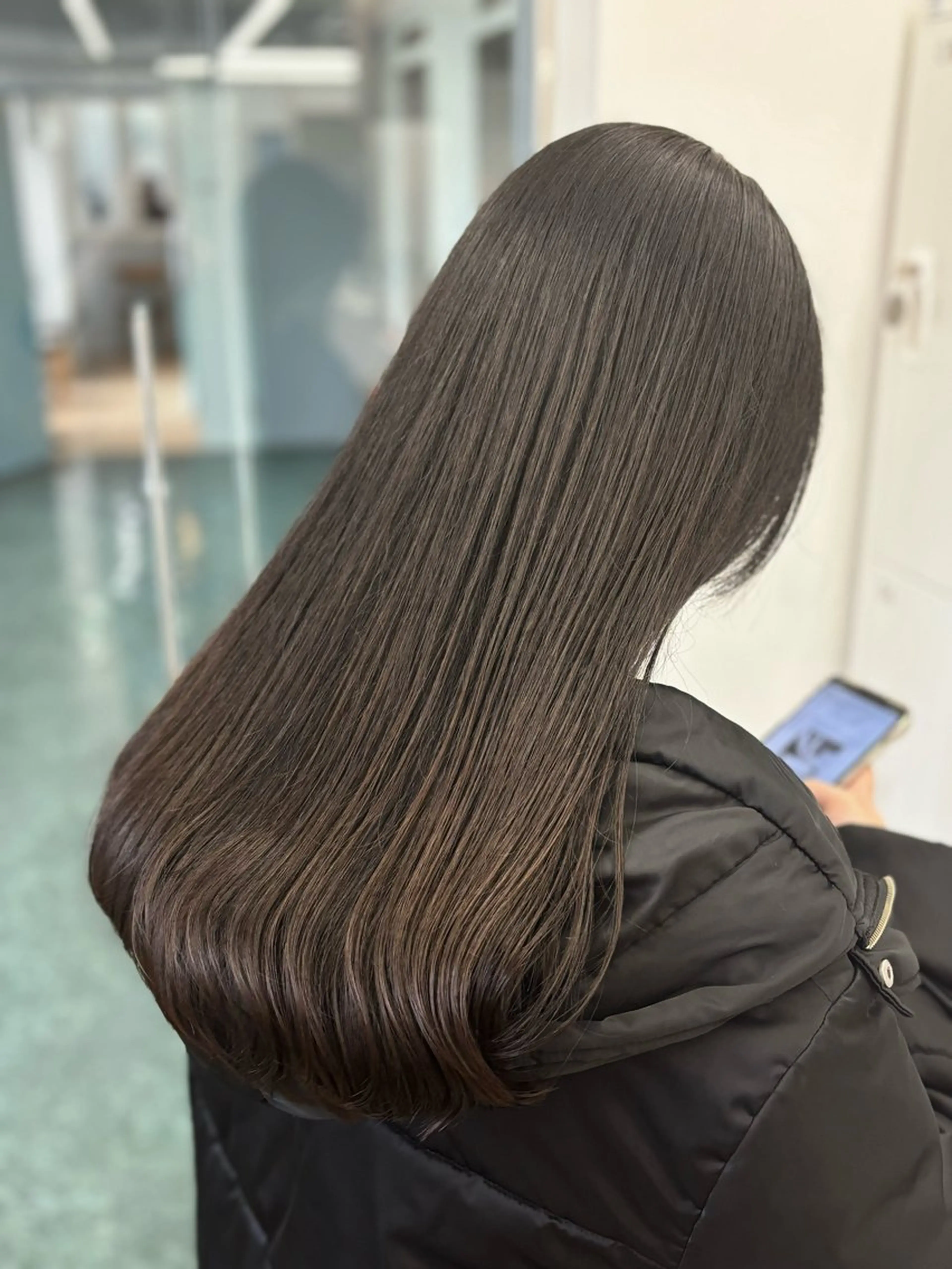 ロング カラー ヘアカラー トリートメント 🔵赤み消し透明感 梅田・増田のヘアスタイル