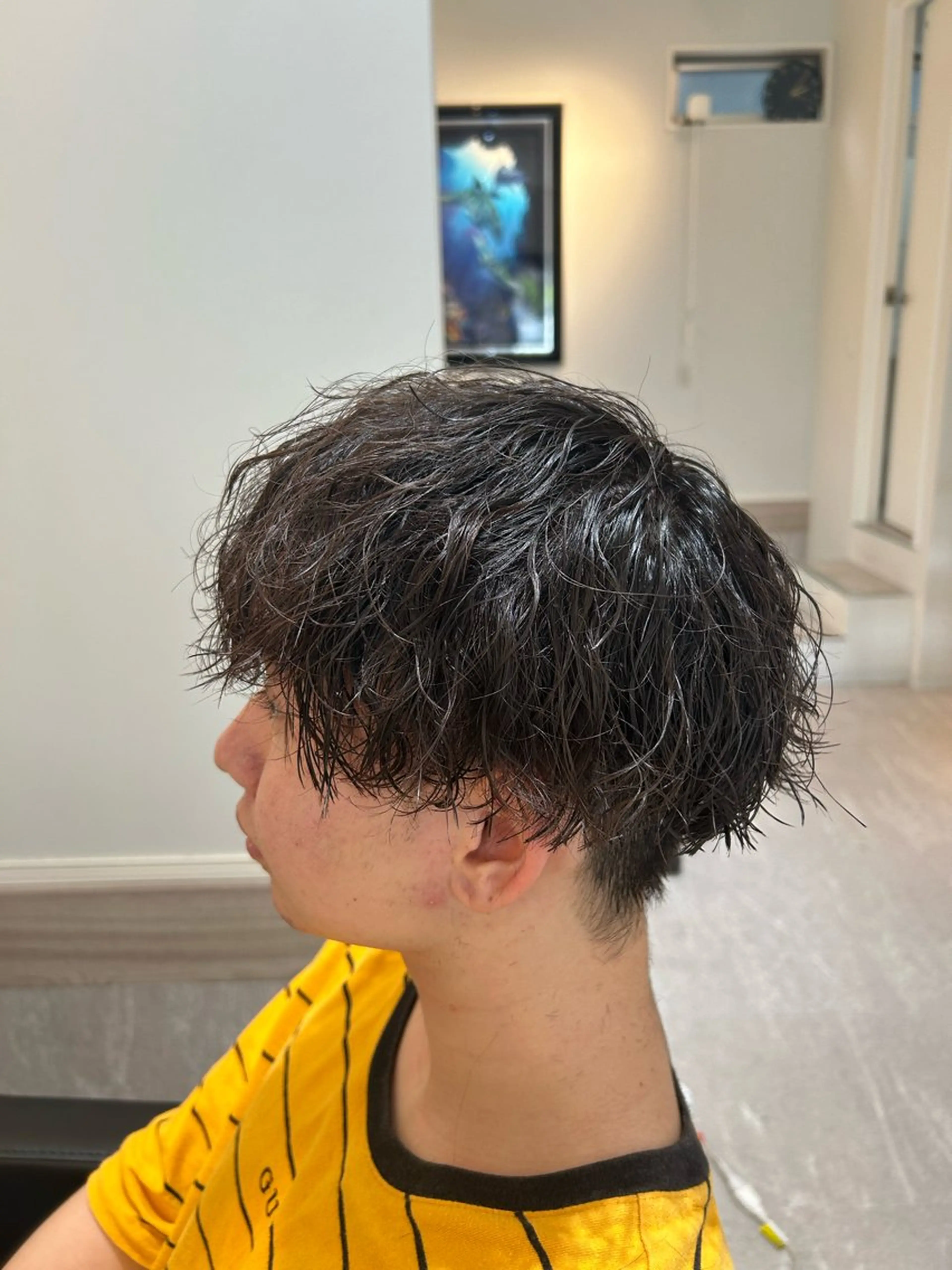 パーマ メンズ メンズパーマ ツイストスパイラルパーマ スパイラルパーマ メンズサロン EXCIAのヘアスタイル