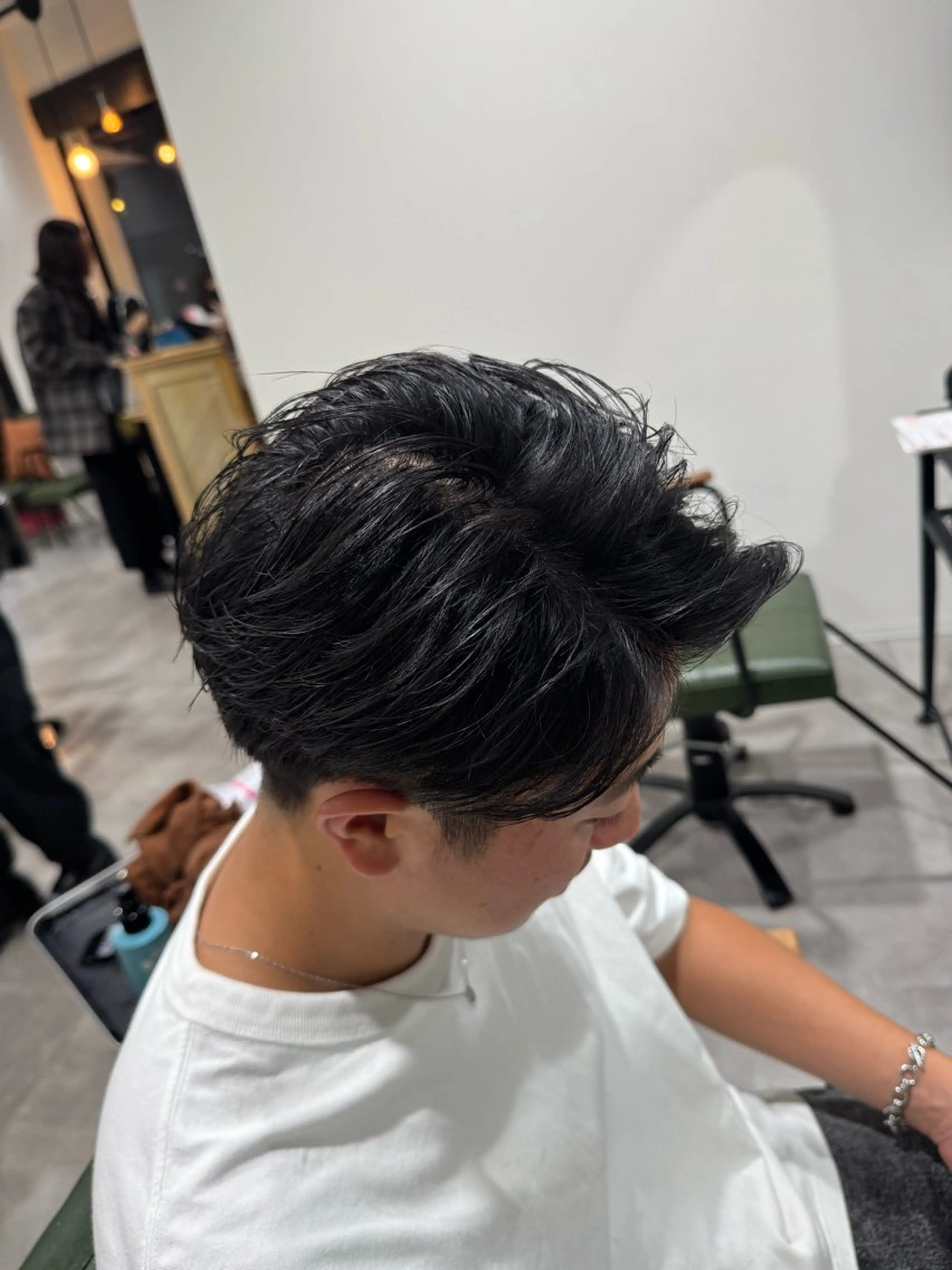 メンズ 平尾/艶カラー/ アッシュ系/中川誠大のヘアスタイル