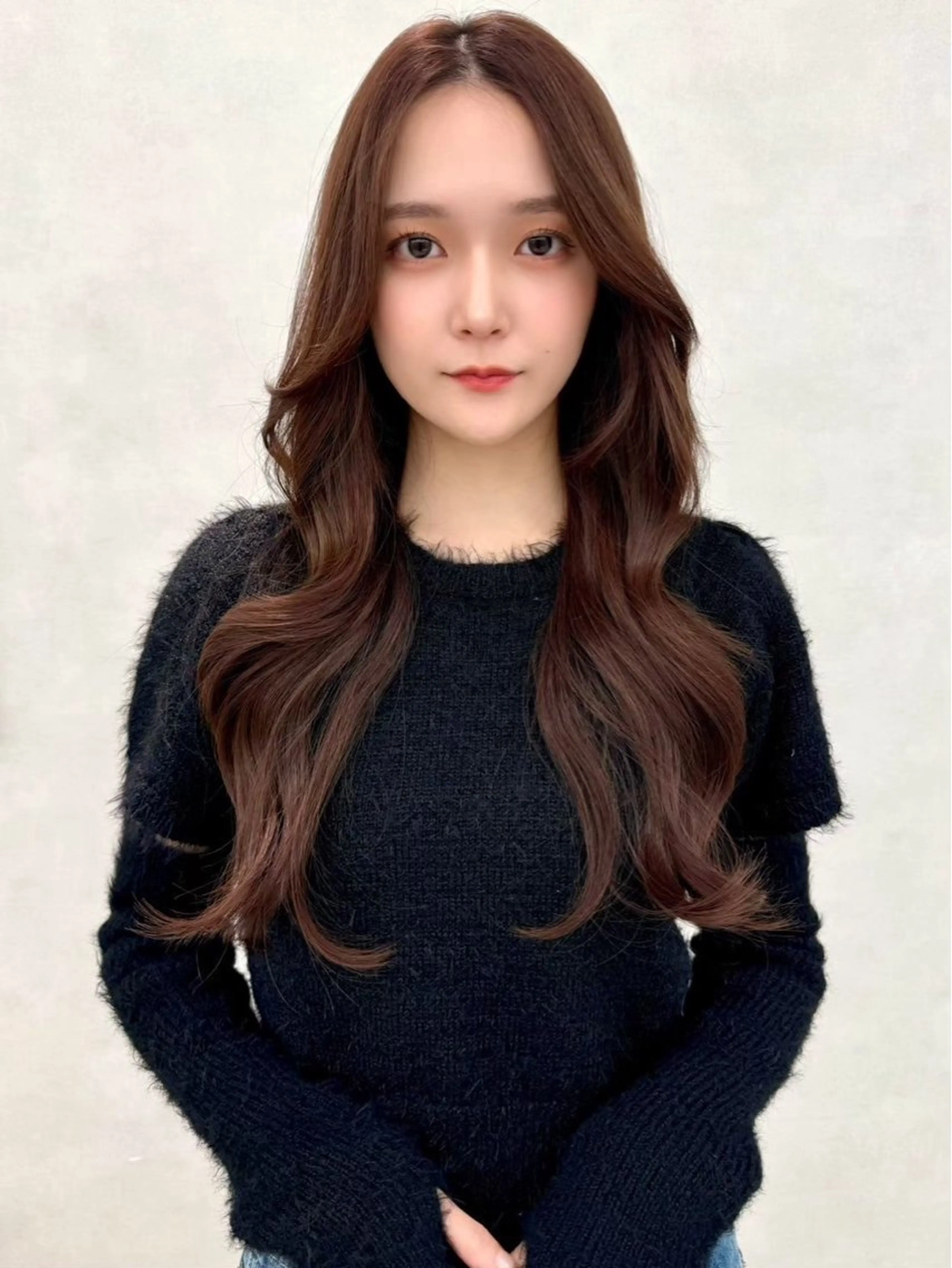 ロング カラー ヘアカラー トリートメント 🇰🇷韓国レイヤー ケアカラー／田川佑紀のヘアスタイル