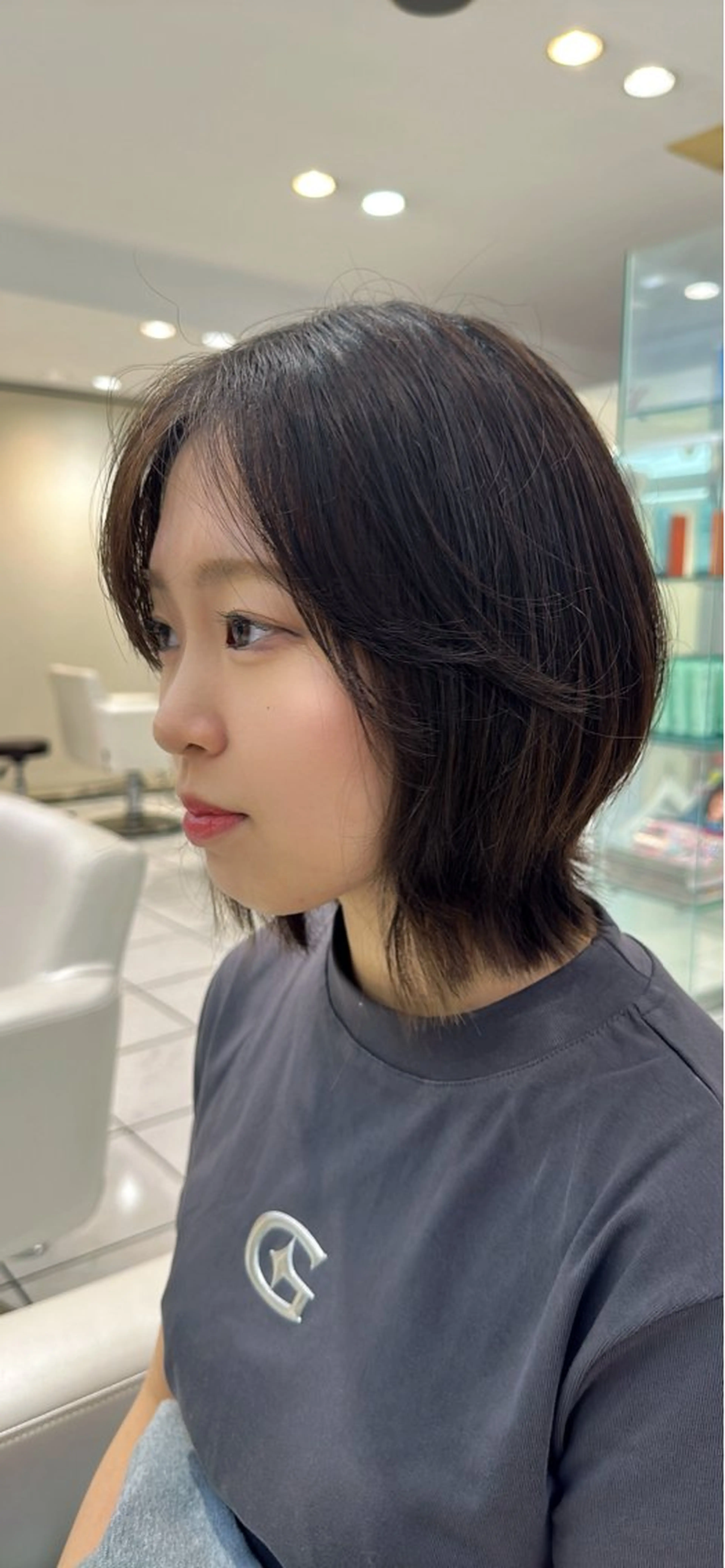 ショート ボブレイヤー ボブ レイヤーカット EXCEL所属・齊藤あみな 大岡山🍒❤のヘアスタイル