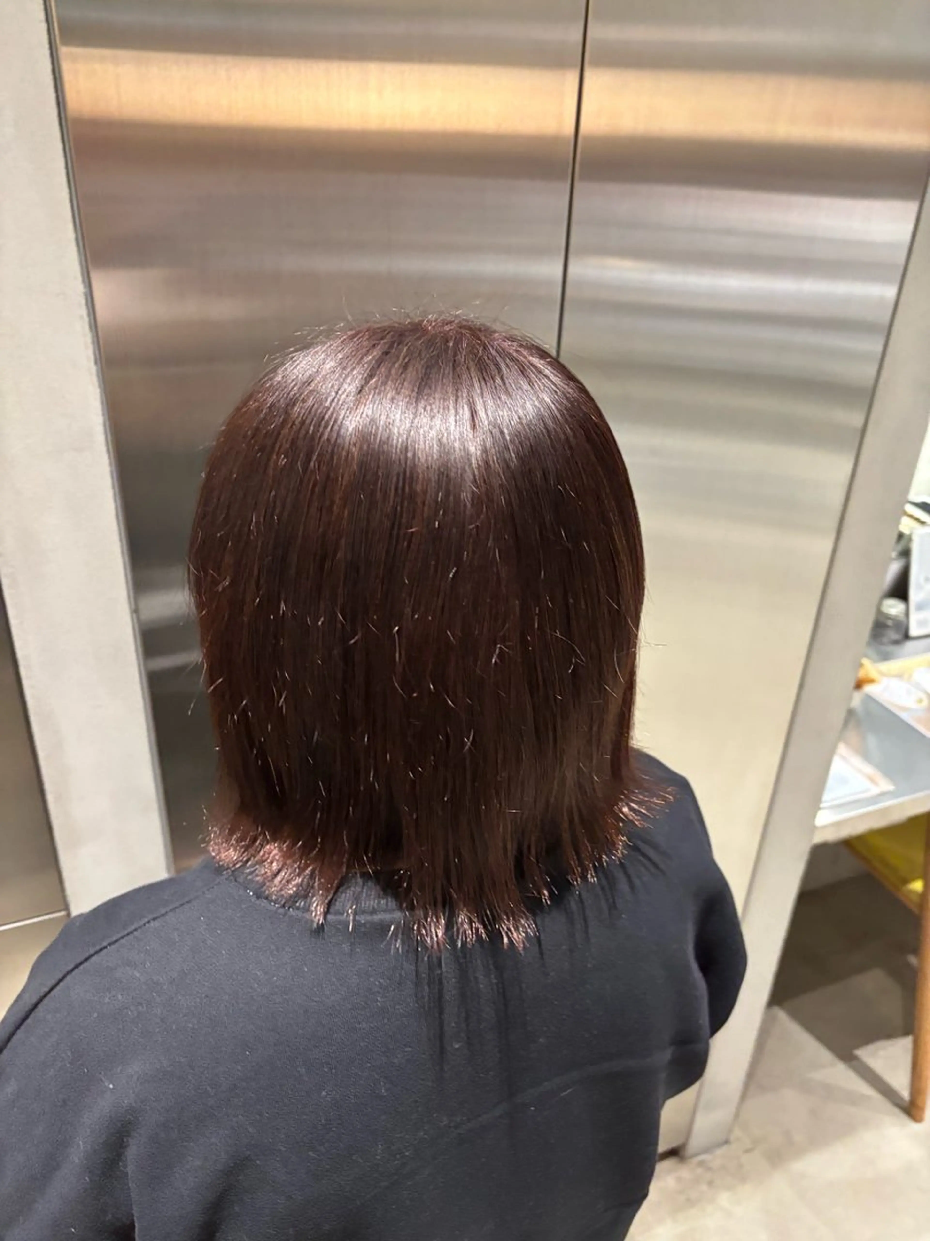 ミディアム ミディアムパーマ 外ハネヘア organic+live（オーガニックリブ）所属・斎藤 好のヘアスタイル