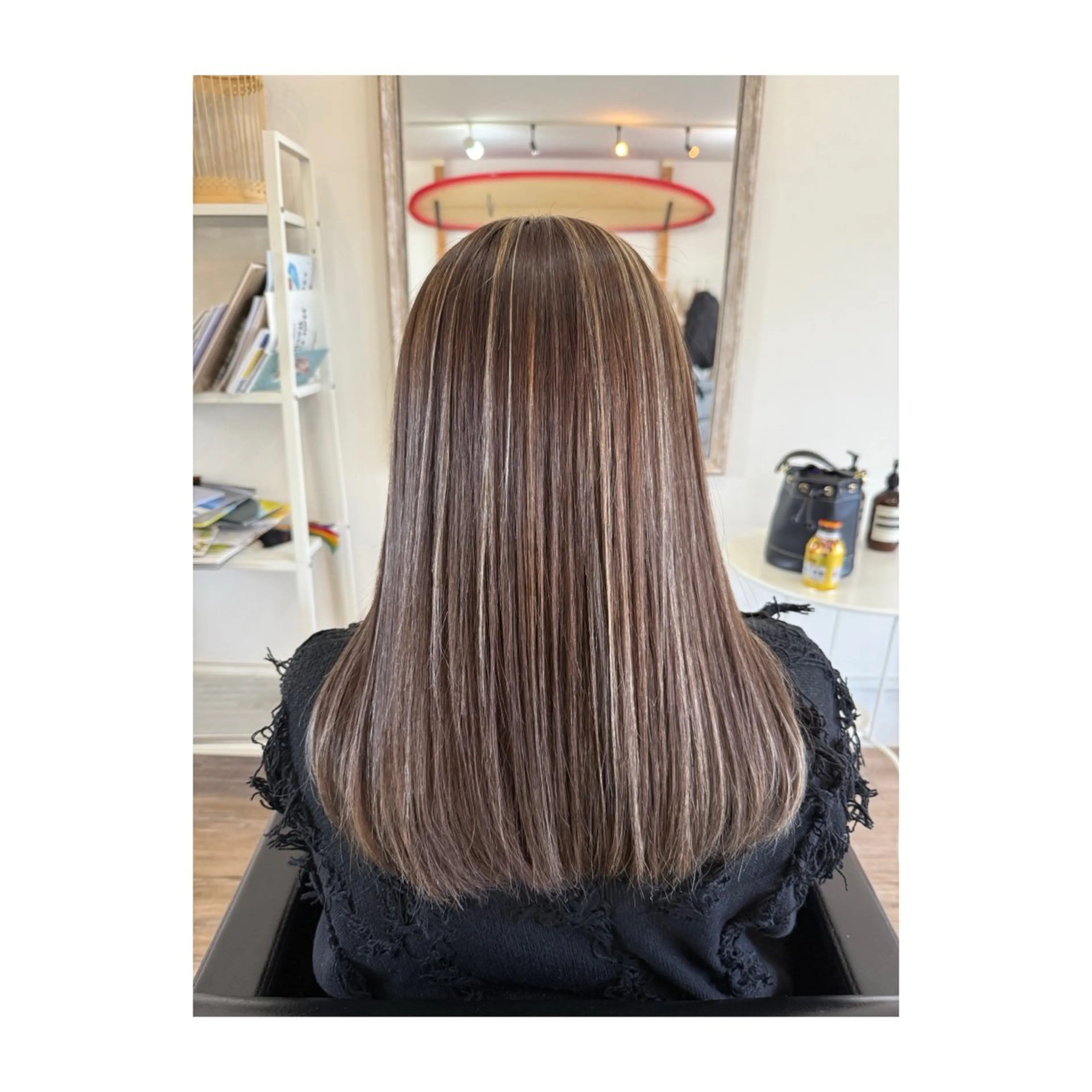 セミロング カラー 谷川 裕徳のヘアスタイル