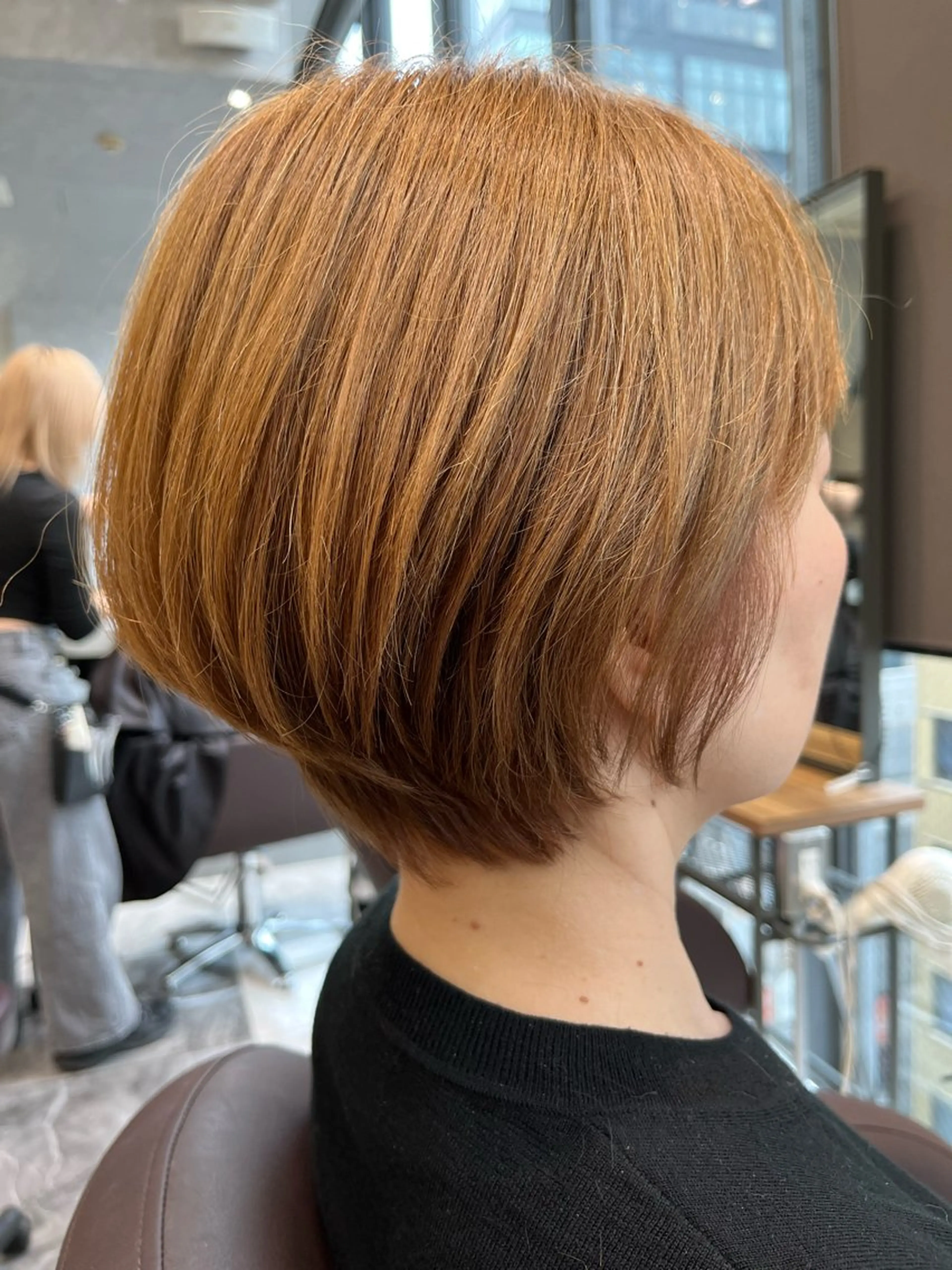 ♥️ダメージレスカラー♥️潤い艶カラー(リタッチ)+コーティングトリートメント　白髪染め可の写真