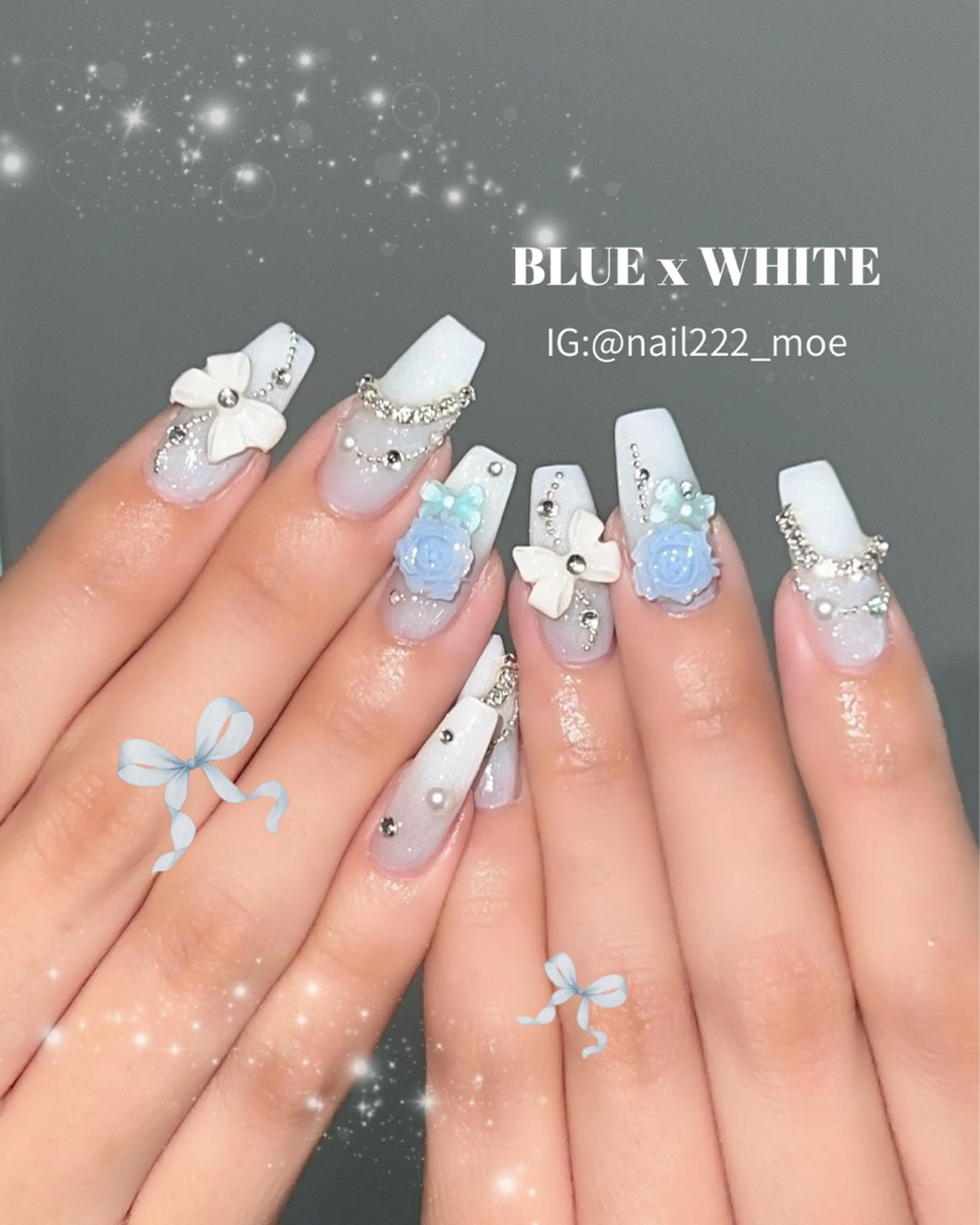 ネイル ハンドネイル ⟡.*222⋰˚☆ MöEのネイルデザイン