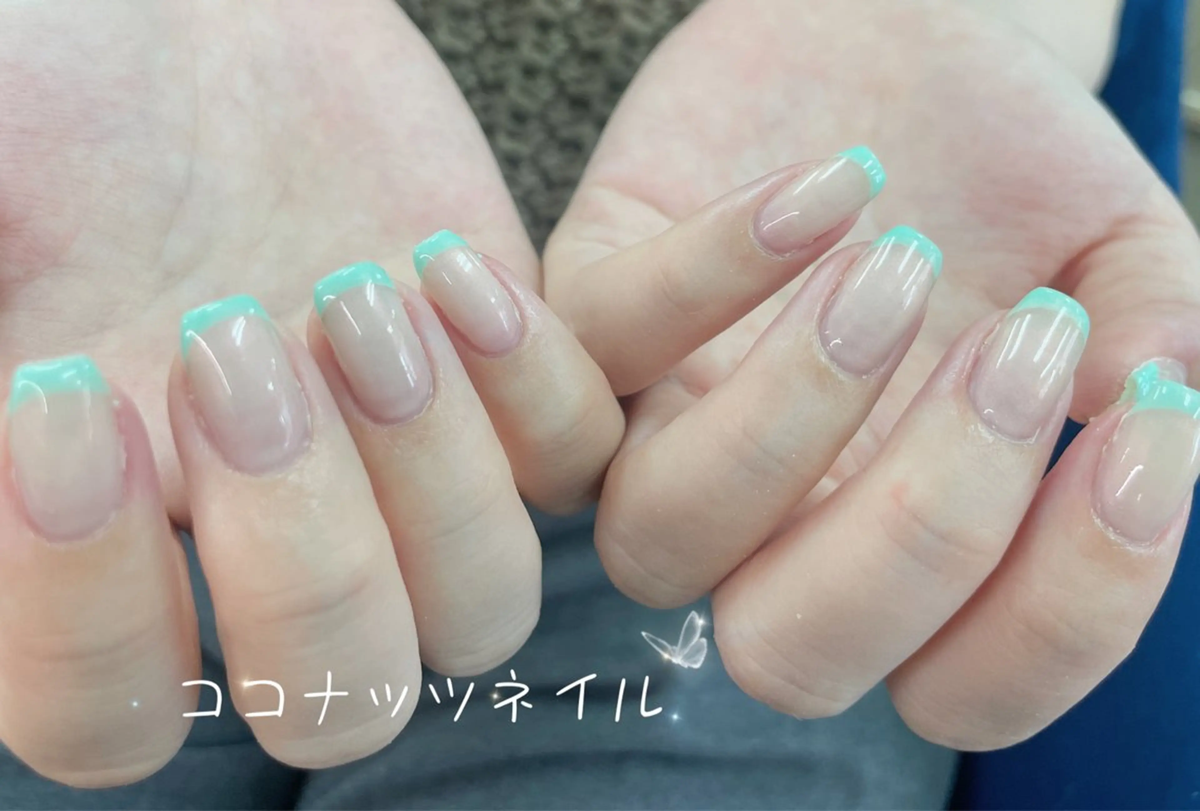 ネイル べっ甲ネイル フレンチネイル キラキラネイル マグネットネイル 大理石ネイル(マーブル) ハンドネイル 神田 ココナッツのネイルデザイン