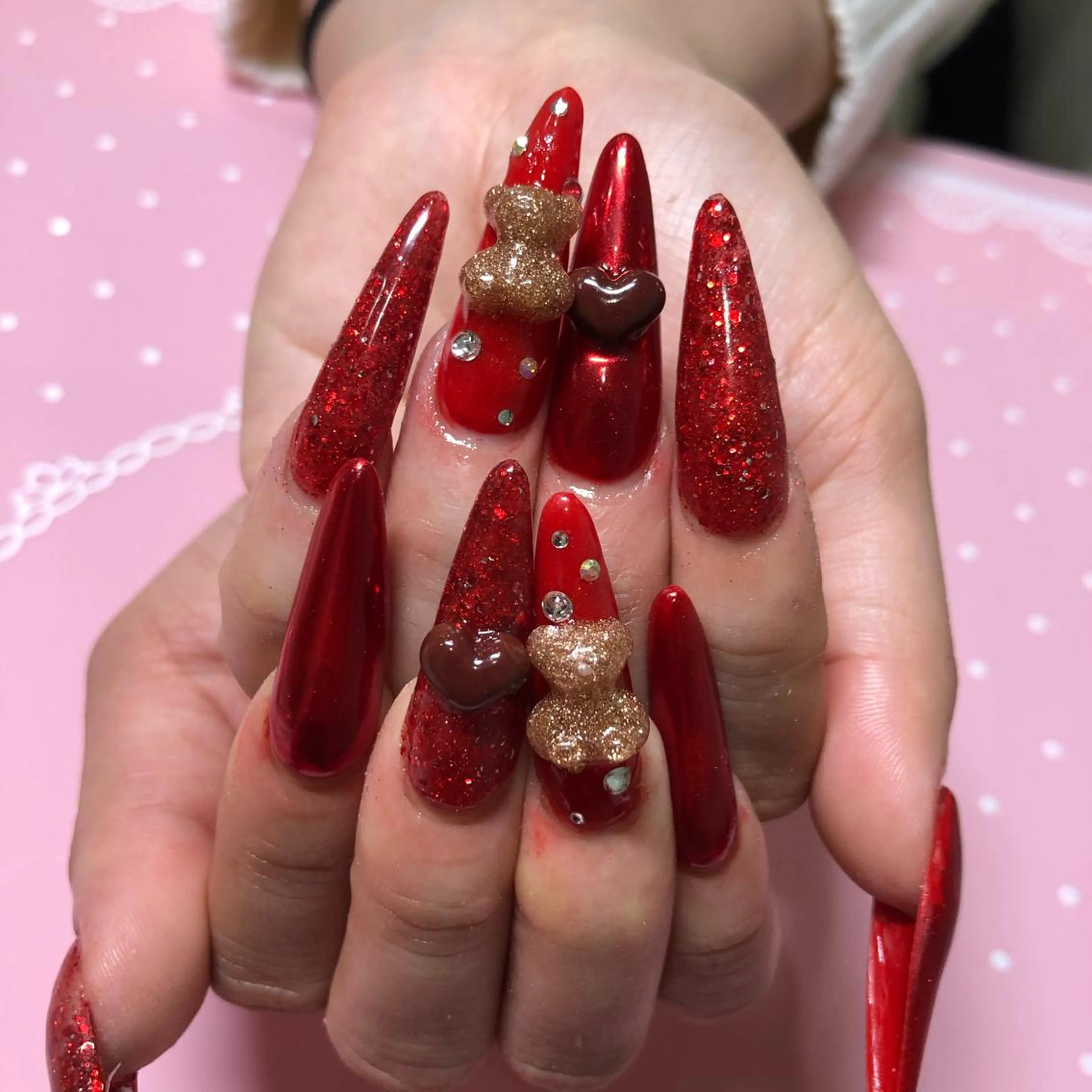 ロング ネイル ハンドネイル 《LB》ラブリエ Nail&eyeのマツエク・マツパデザイン