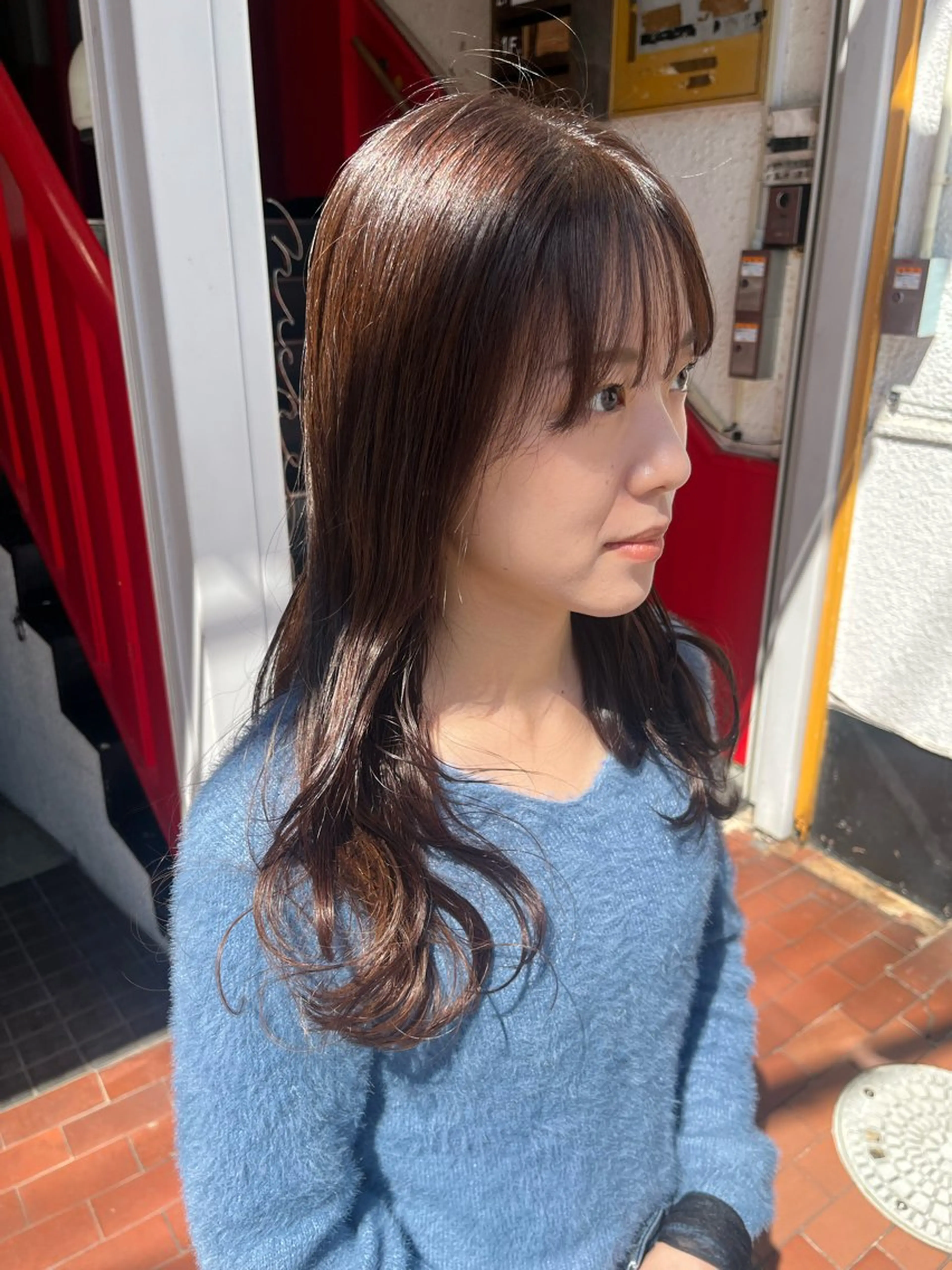 カラー ブラウンカラー オレンジ オレンジブラウン niche所属・niche　東 くるみ 🩰のヘアスタイル