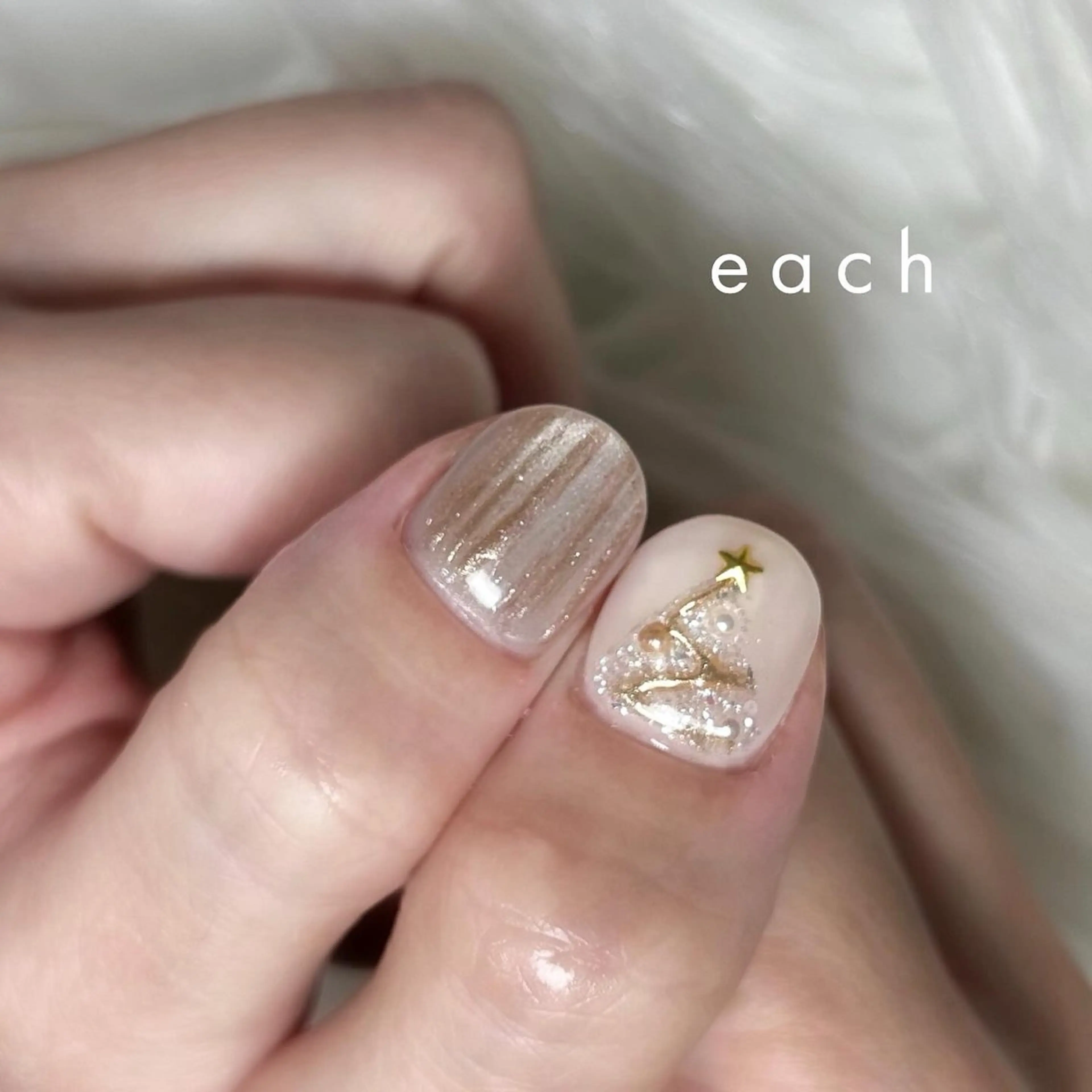 ネイル 冬ネイル クリスマス Lueà Nail Salon所属・𝐋𝐮𝐞𝐚 kanako🕊のネイルデザイン