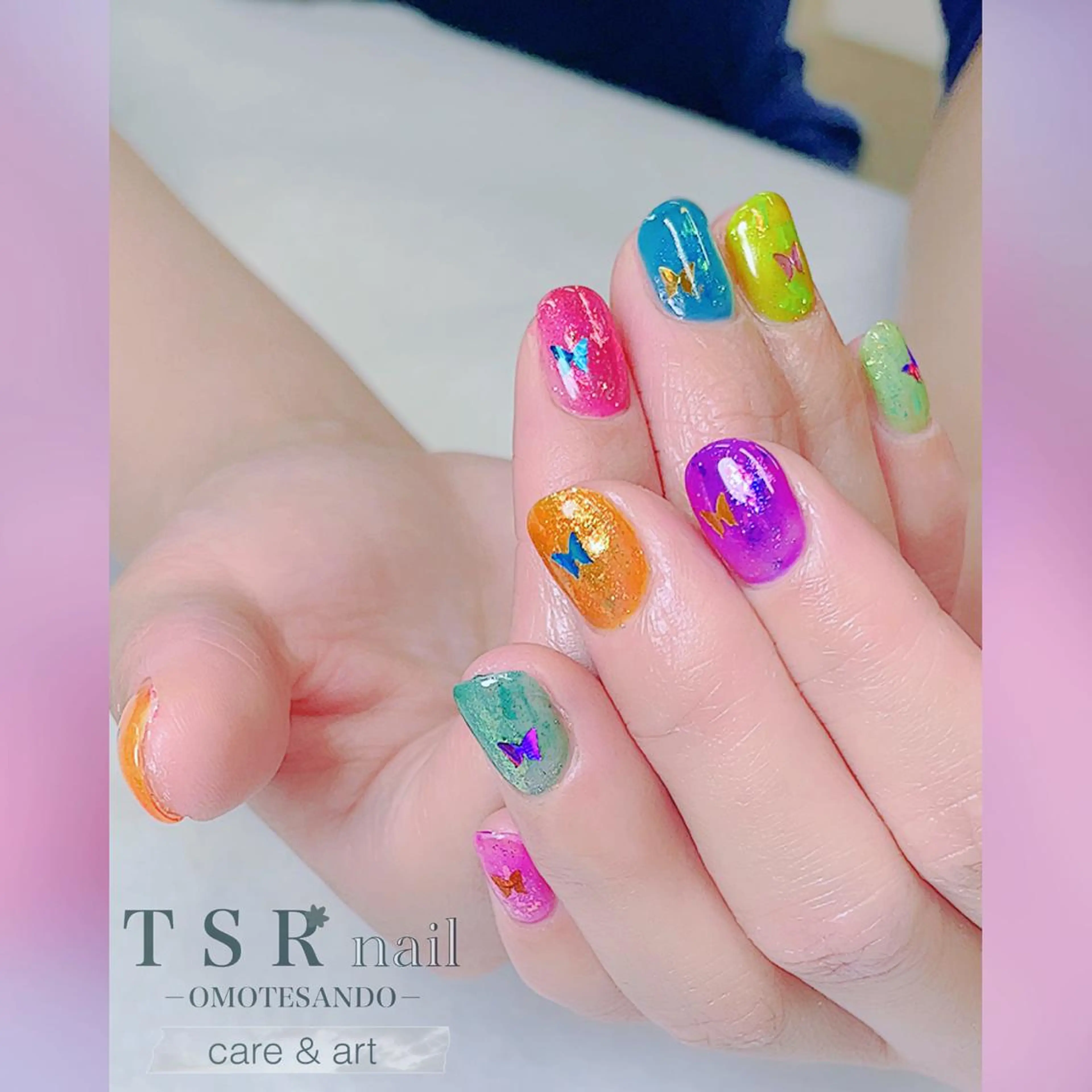 ネイル 夏ネイル 爪咲 りり花のネイルデザイン