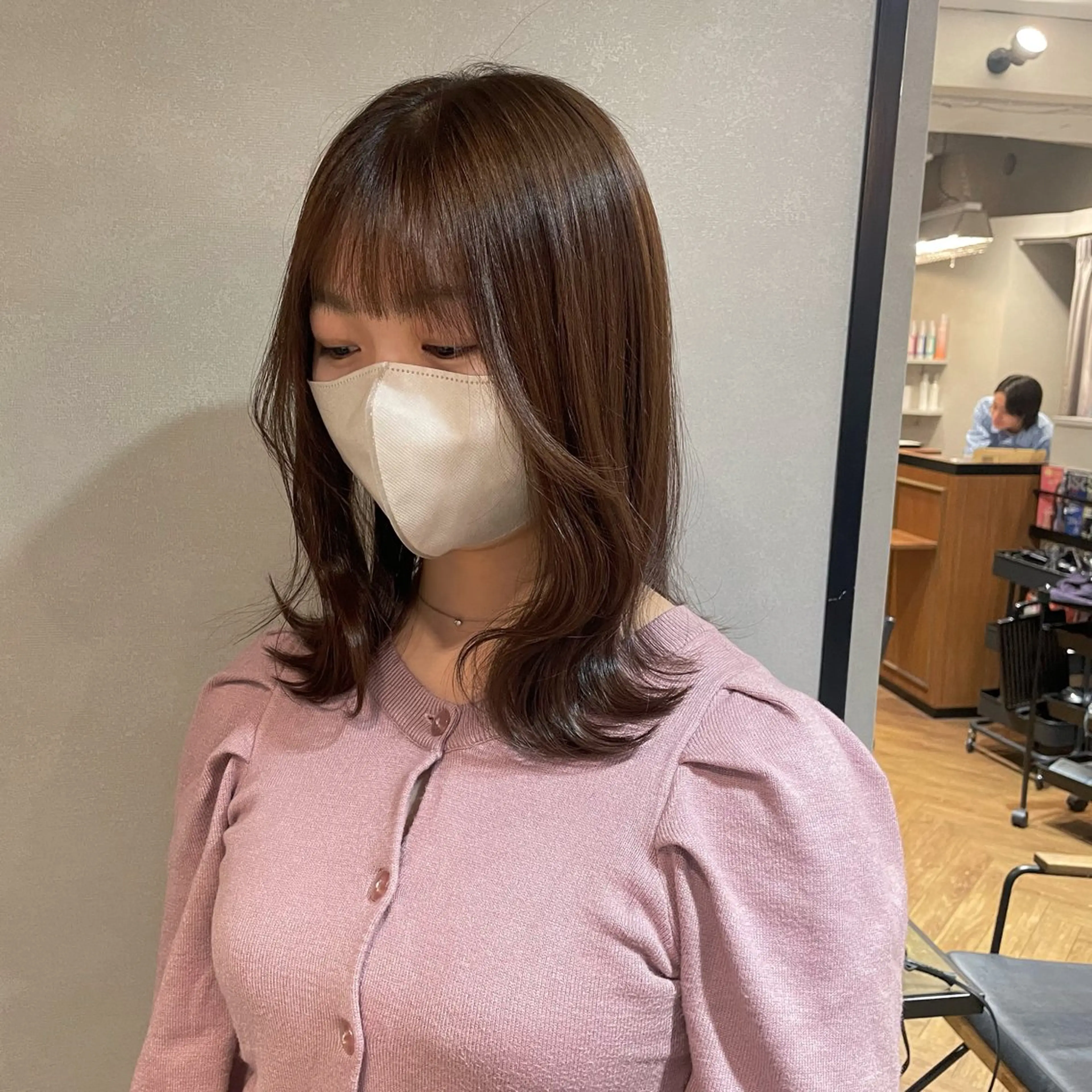 ミディアム カラー 金城 二千夏のヘアスタイル