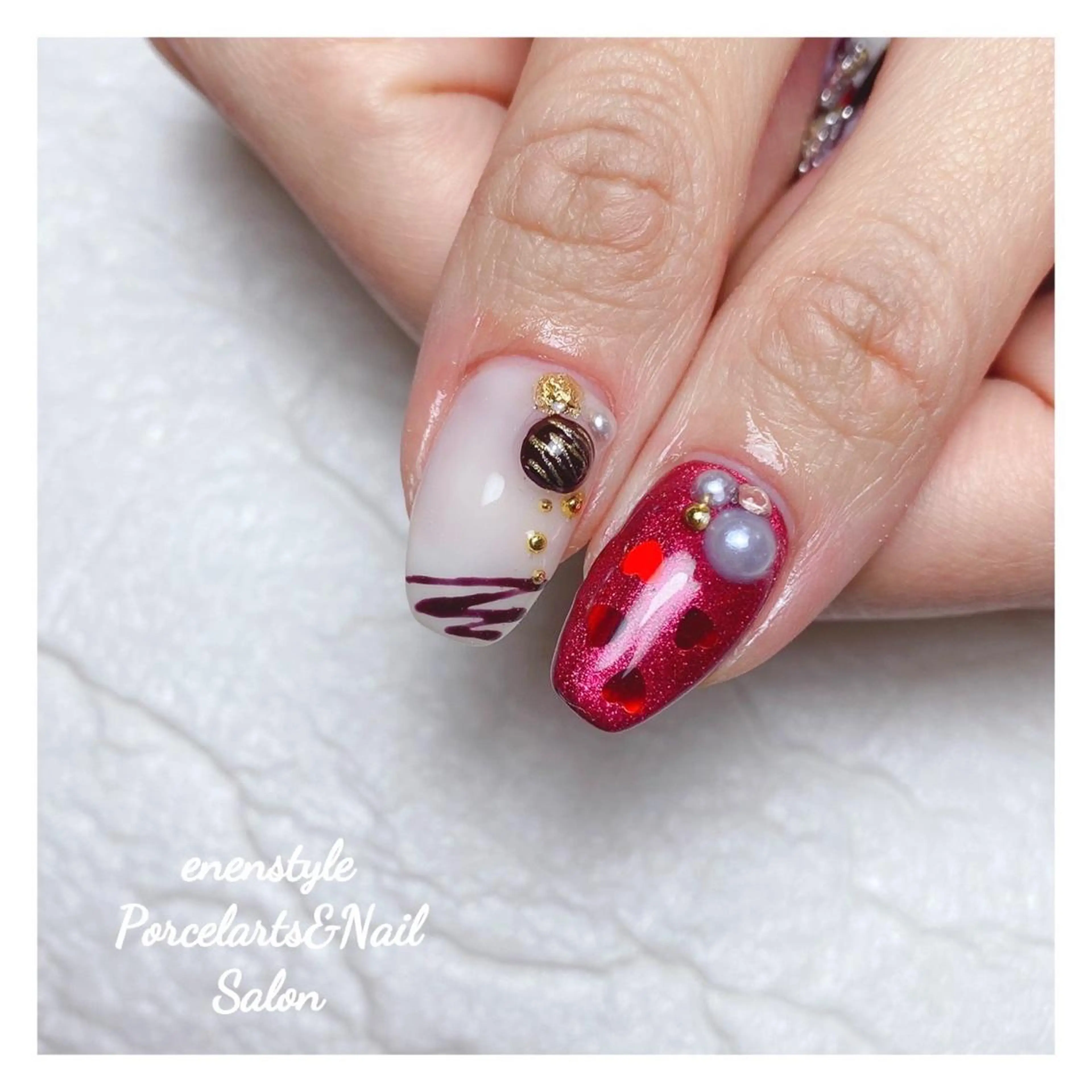 ミディアム ネイル 👑enen style👑のネイルデザイン