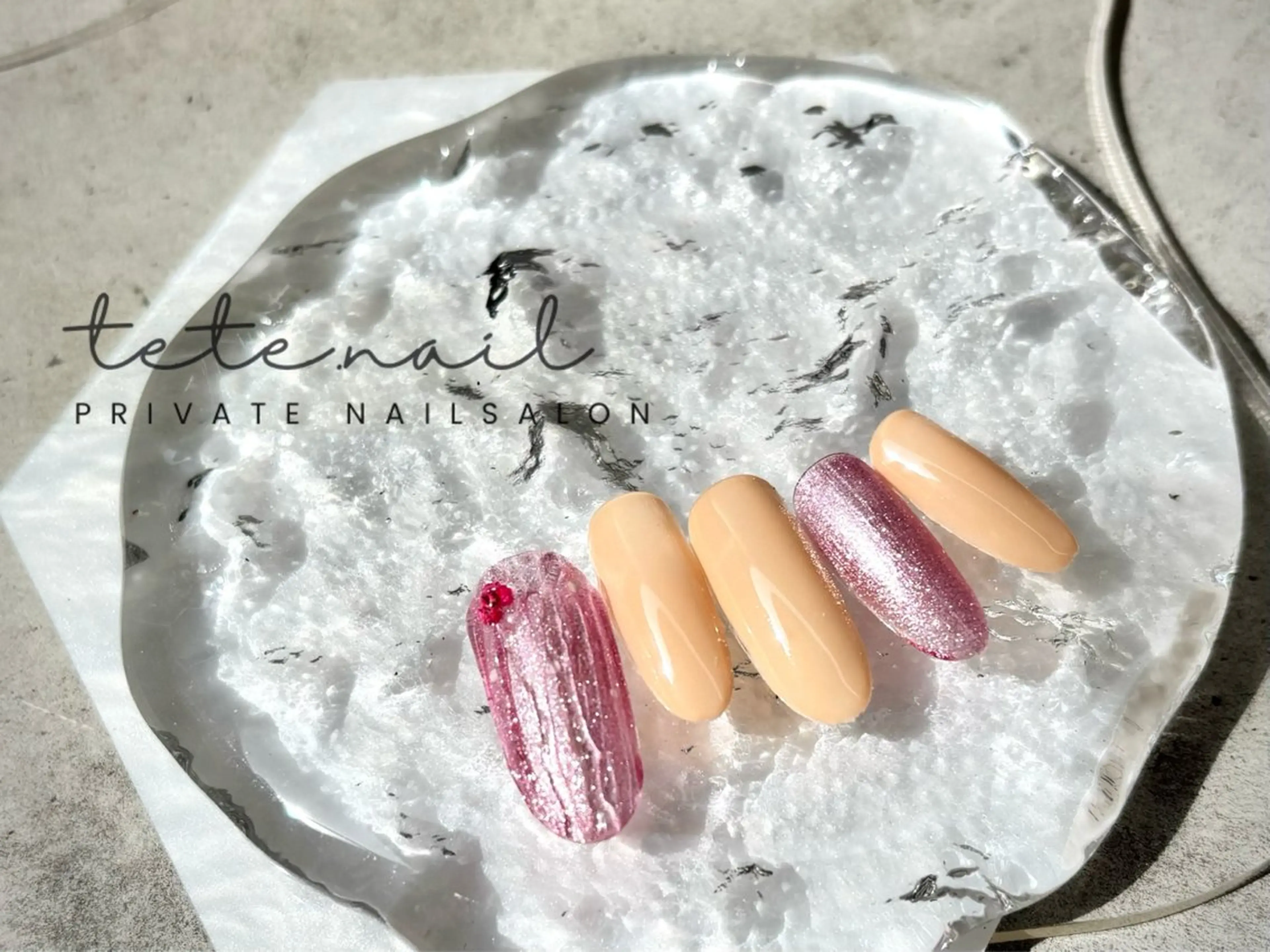 ネイル ドット ハンドネイル tete. nailのネイルデザイン
