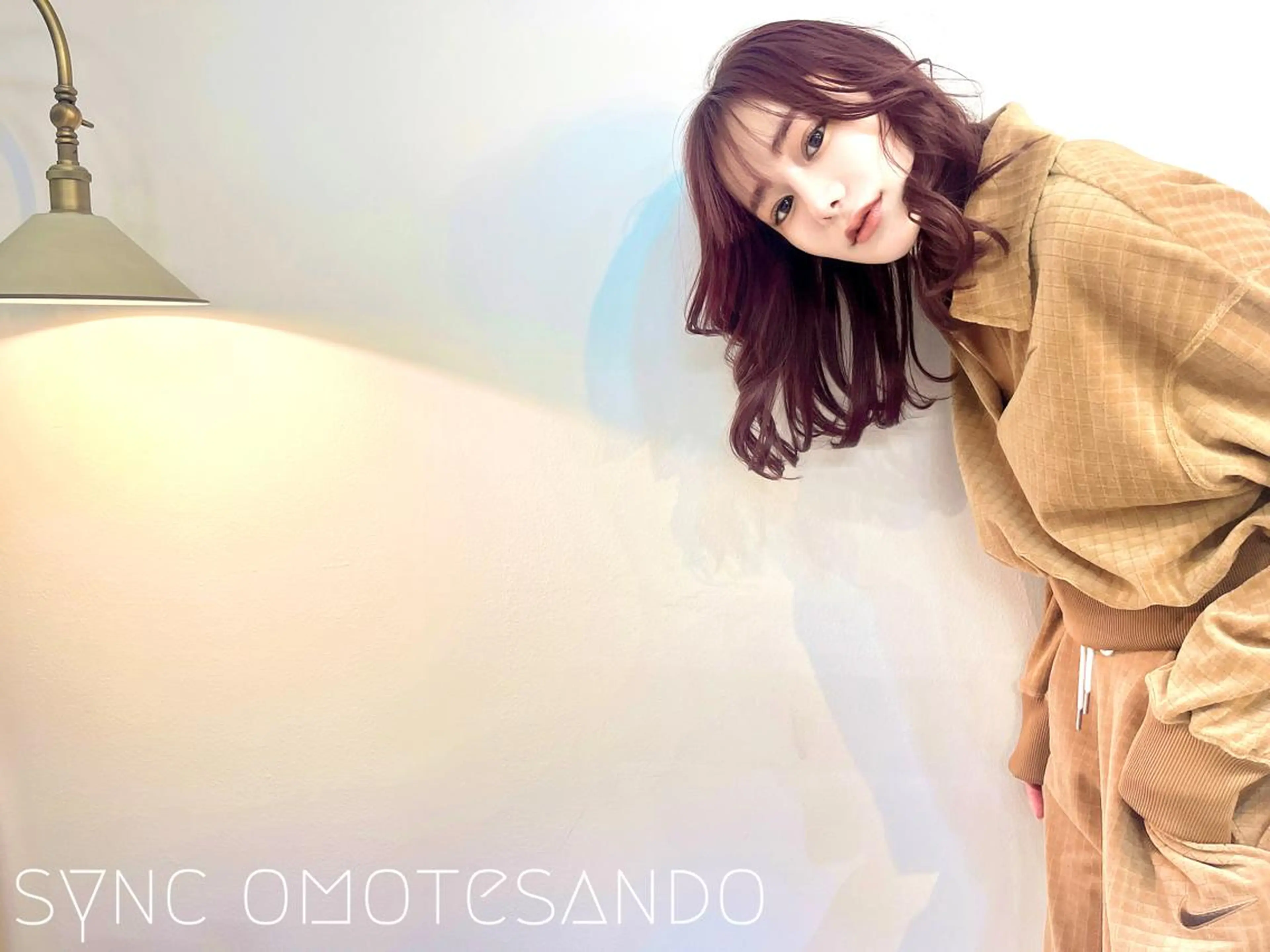 ミディアム ヘアカラー トリートメント 前髪&顔周りカット/ 韓国レイヤー/シバタのヘアスタイル