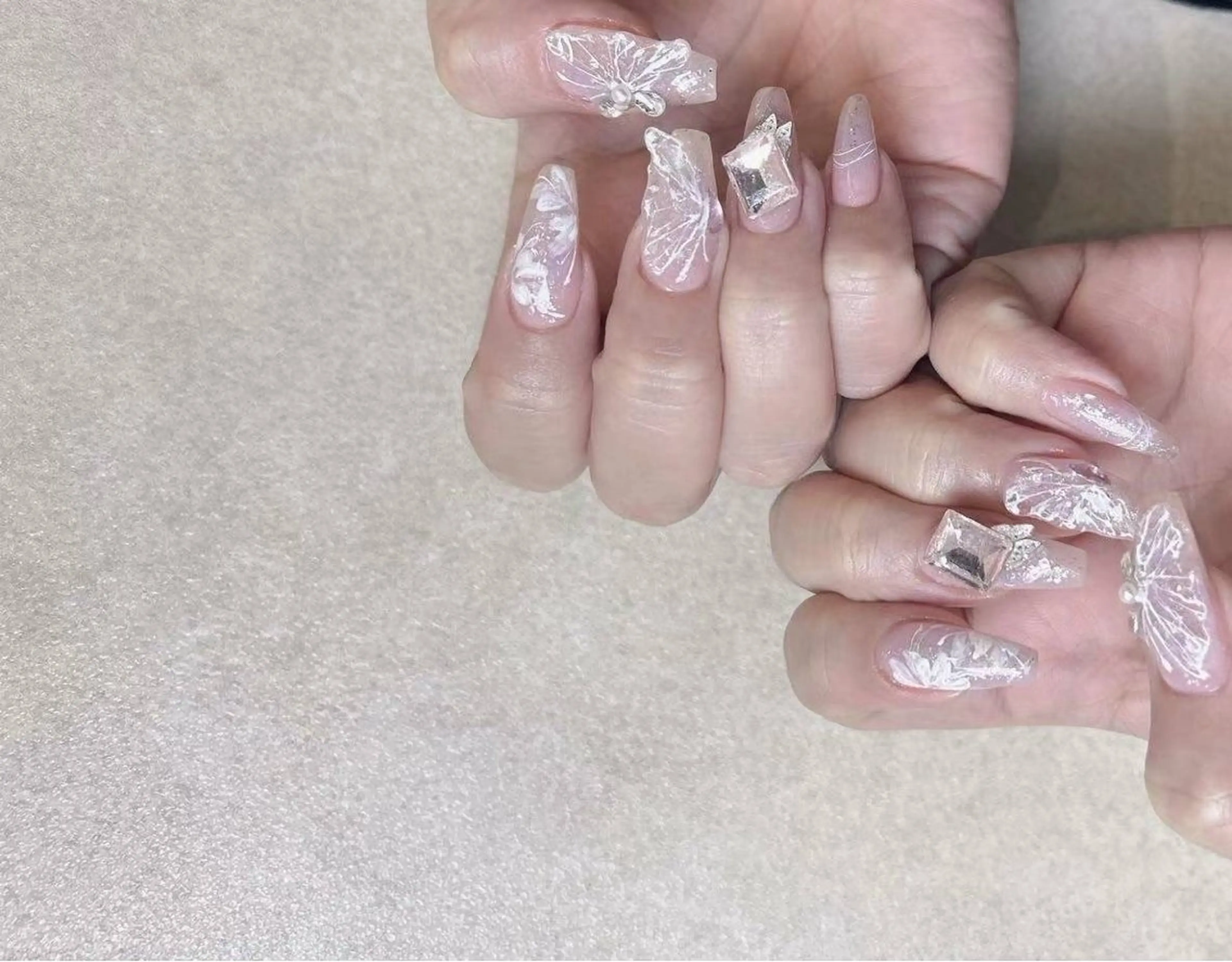 ネイル アートネイル フラワーネイル フットネイル ジェルネイル キラキラネイル Babarla nailのネイルデザイン