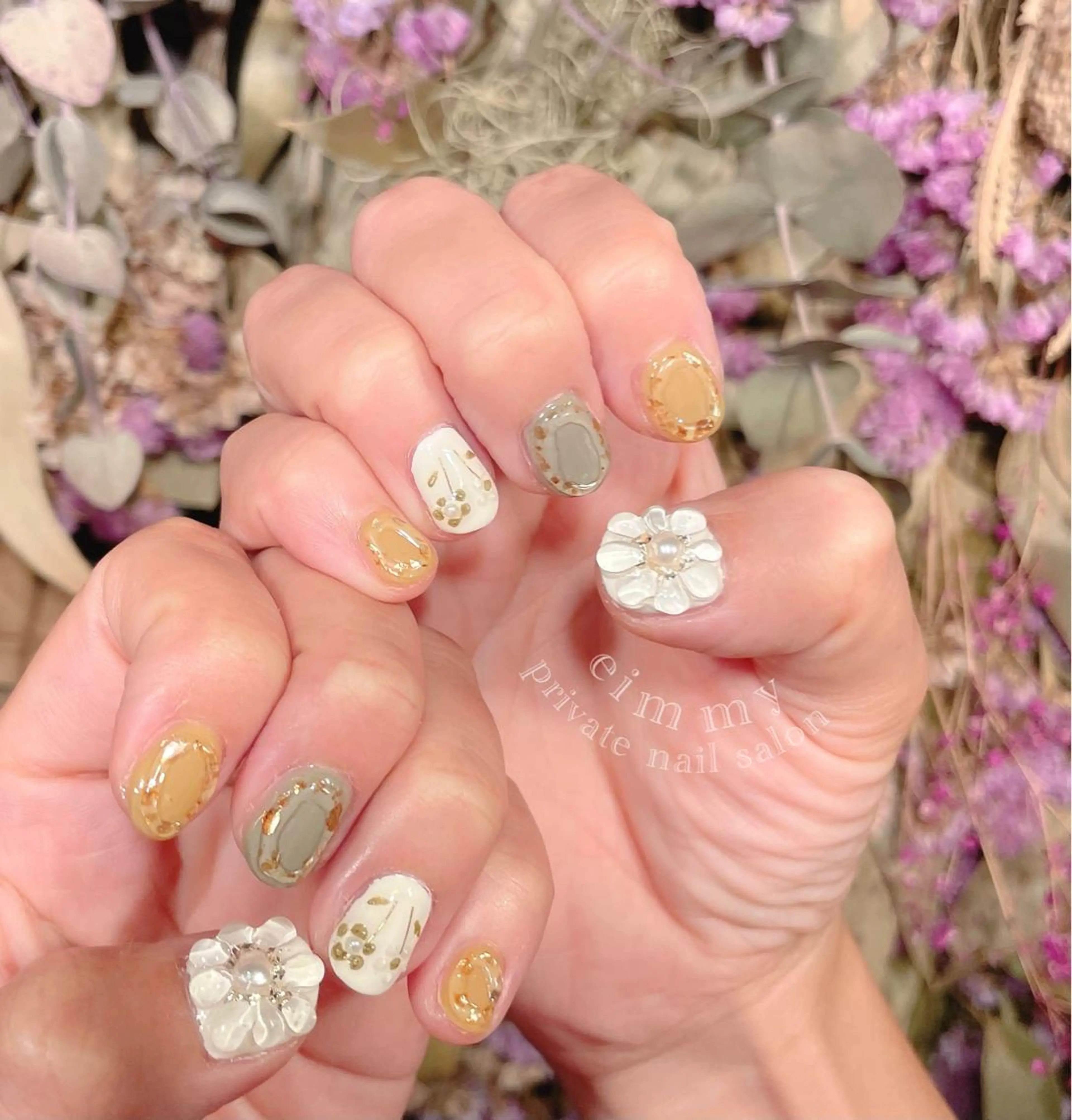 ネイル ジェルネイル キラキラネイル ニュアンスネイル オフィスネイル シンプルネイル eimmy【所沢】 mayuのネイルデザイン