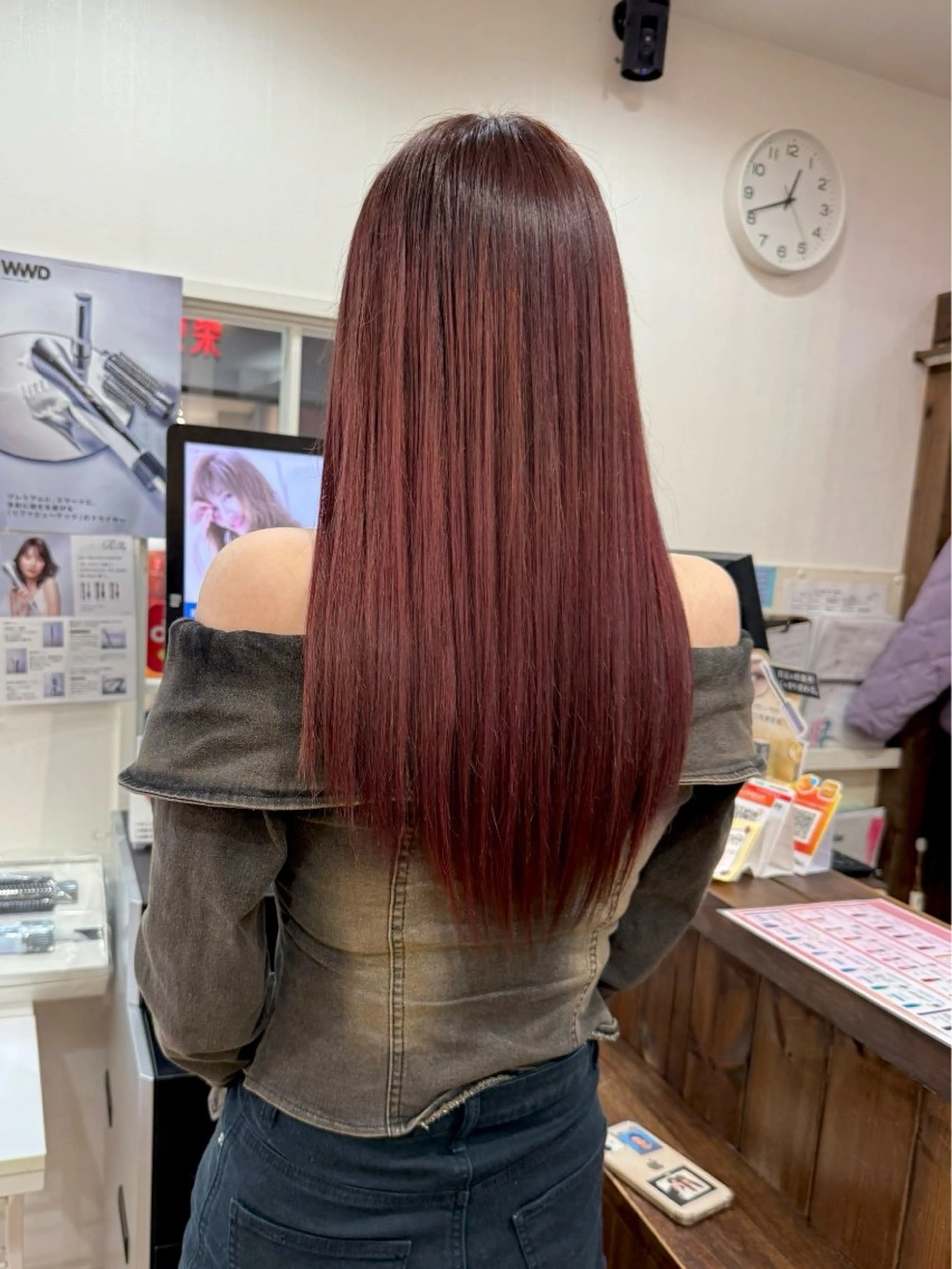 【カラーモデル】🍒ブリーチ無しワンカラー💕モデル価格でご案内致します✨minimo限定価格¥2200‼️の写真