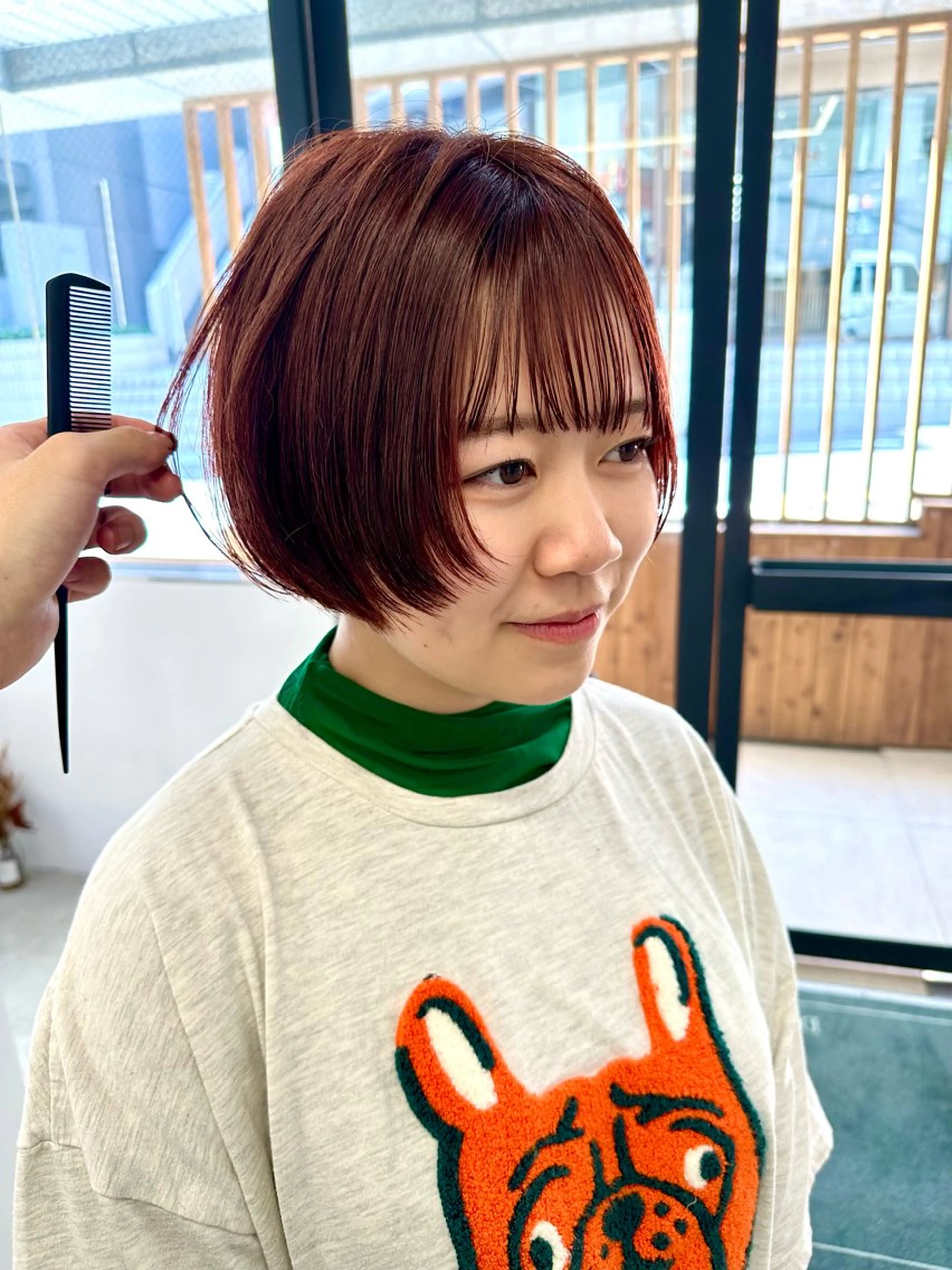 ショート カット ヘアカラー 骨格診断で絶対可愛い ✨丸みショート✨凌弥のヘアスタイル