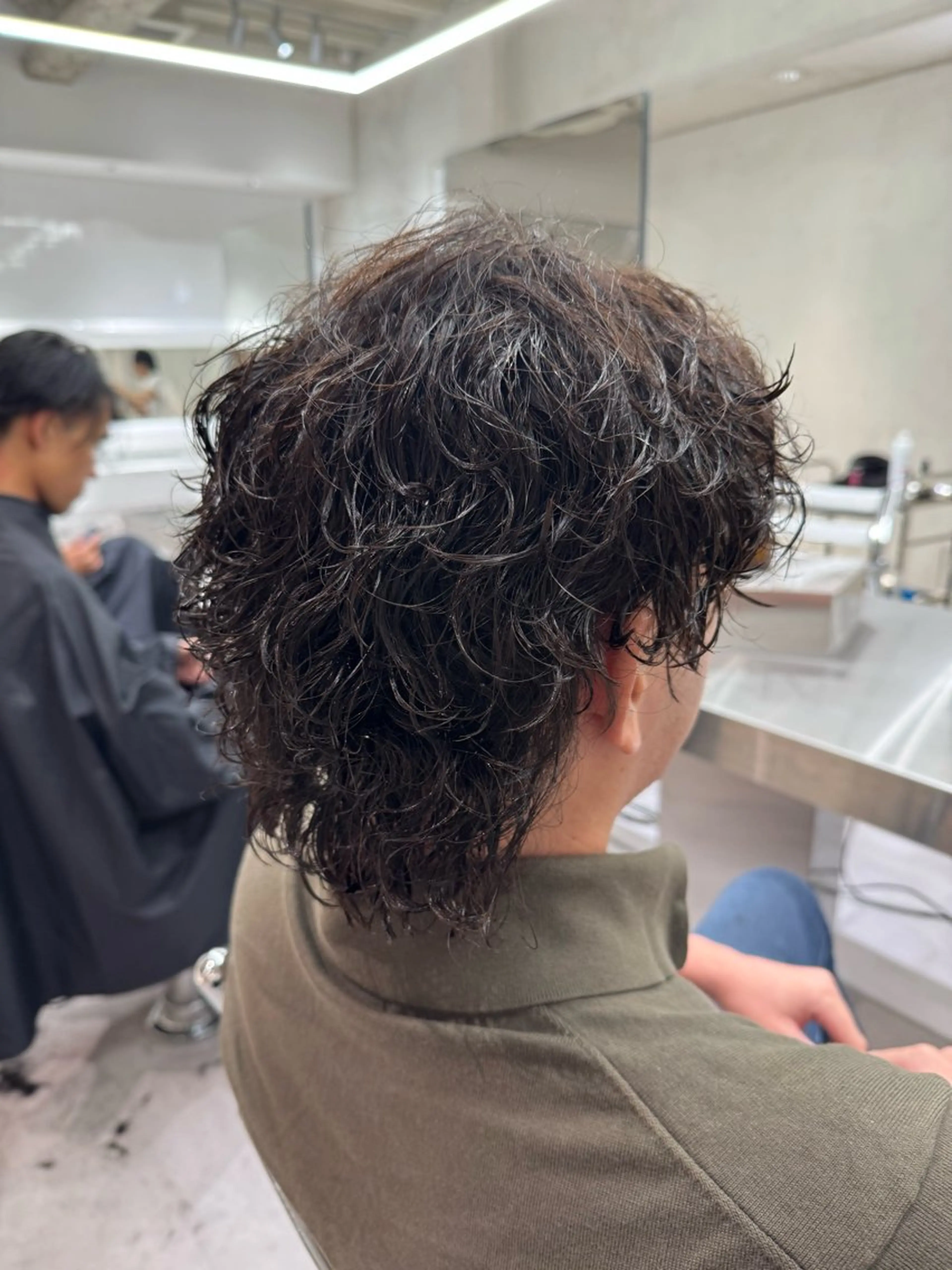 パーマ メンズ 波巻きパーマ ブリーチ/パーマ特化 片平和寿のヘアスタイル