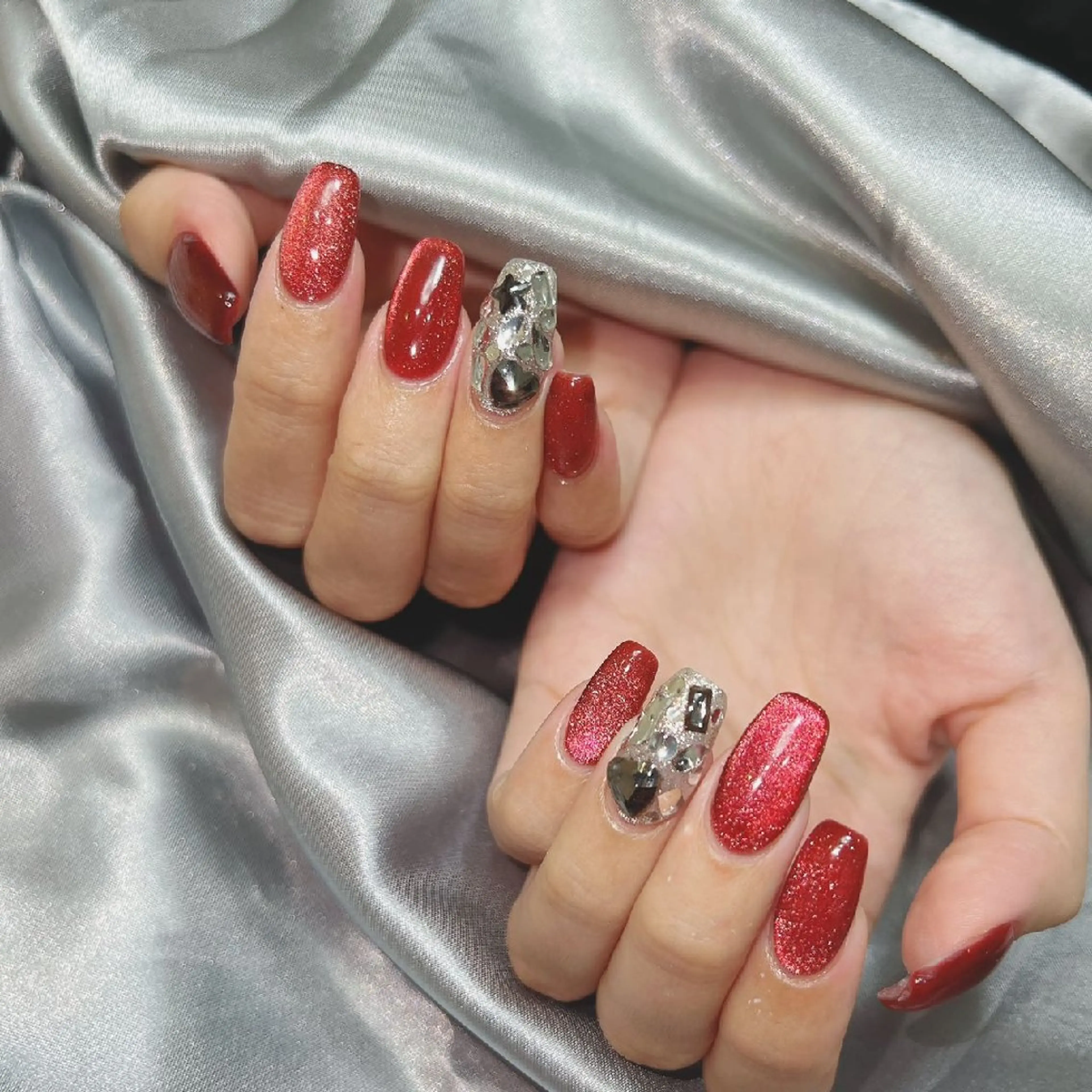 【ジェル】マグネット×埋め尽くし2本¥7000→6500の写真