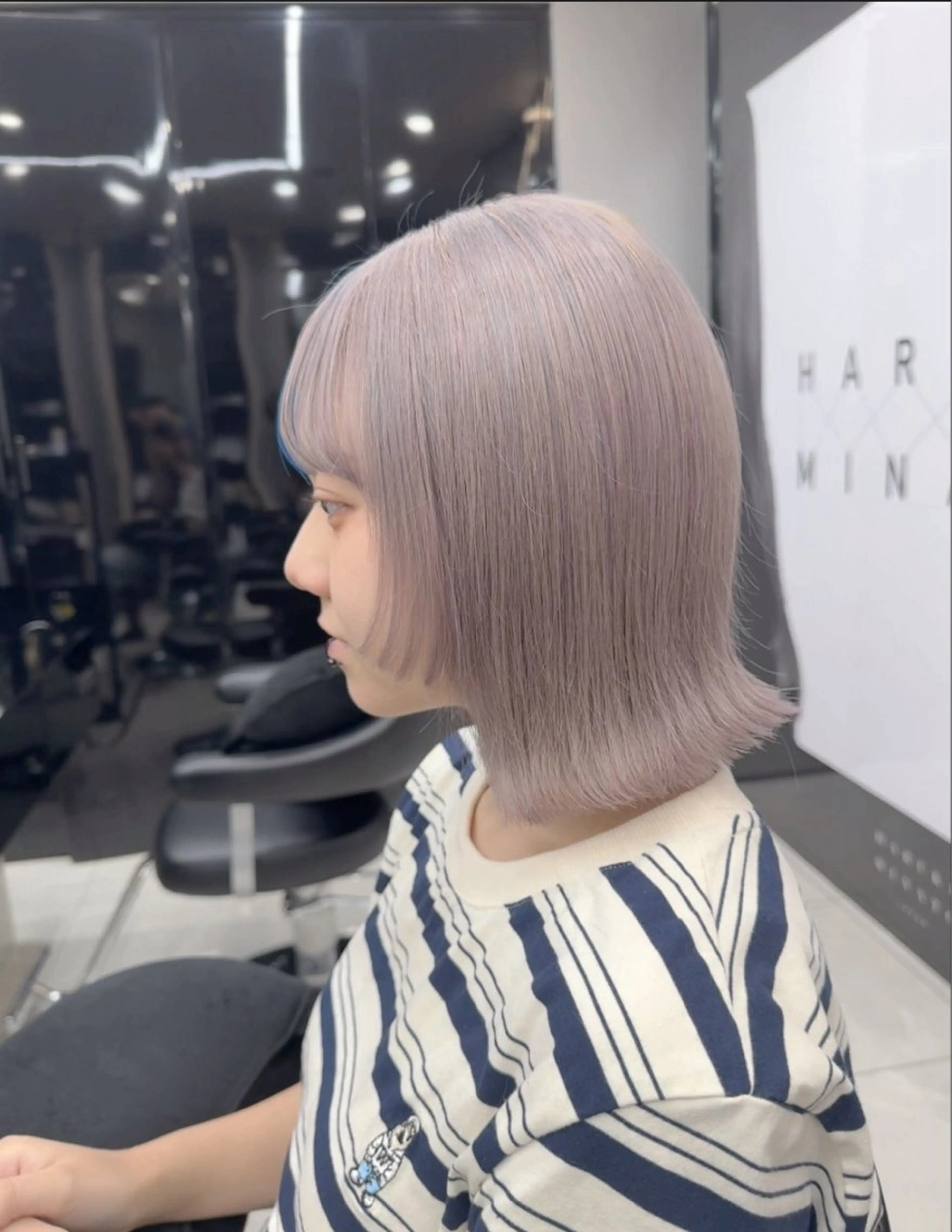 ミディアム カラー hair salon Ranun髪質改善のヘアスタイル