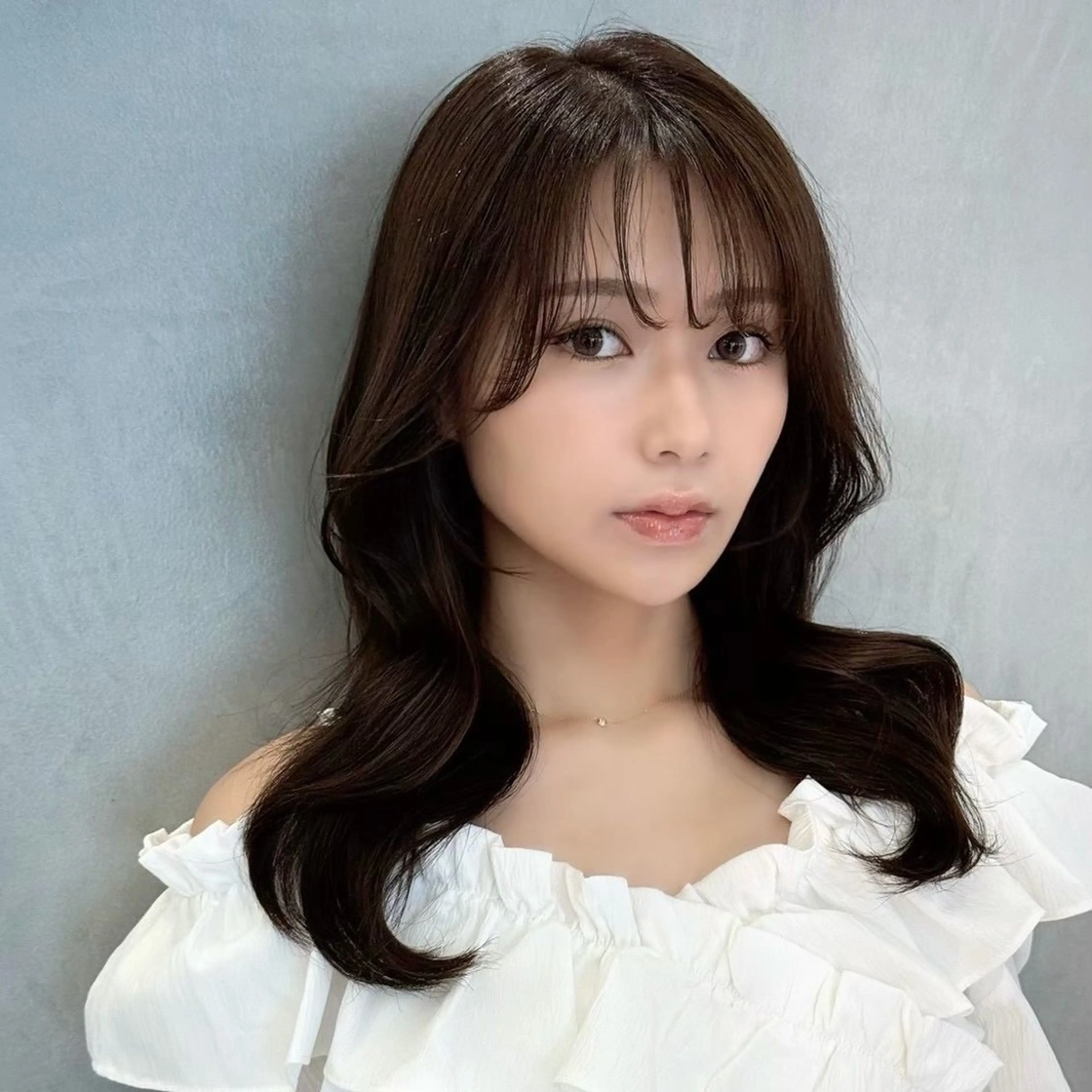 セミロング ボブ/レイヤー/ 縮毛矯正/ 渡邊莉玖のヘアスタイル