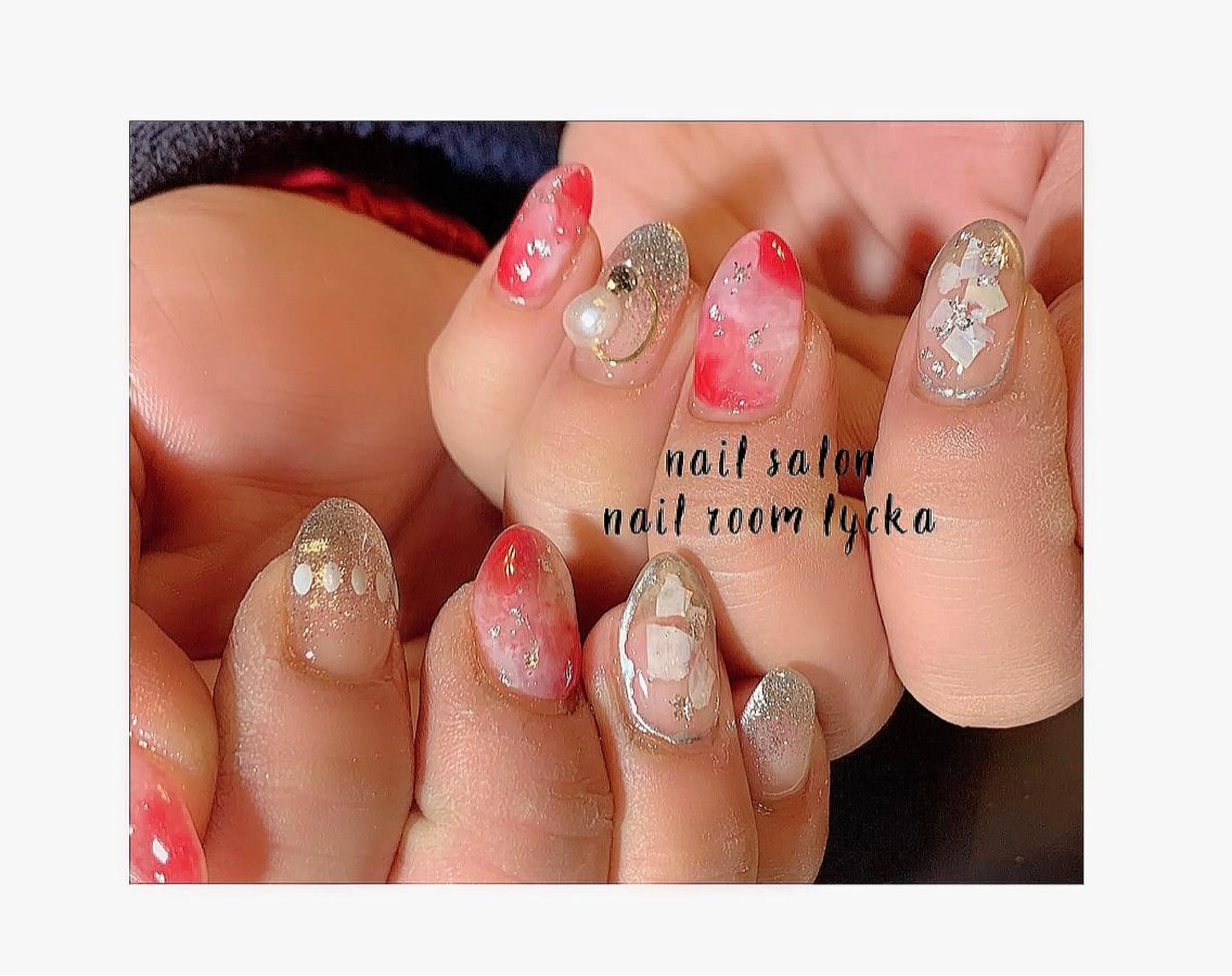 ネイル ジェルネイル パラジェル 冬ネイル ﾈｲﾙﾙｰﾑﾘｯｶ 𝐦𝐚𝐲𝐮のネイルデザイン