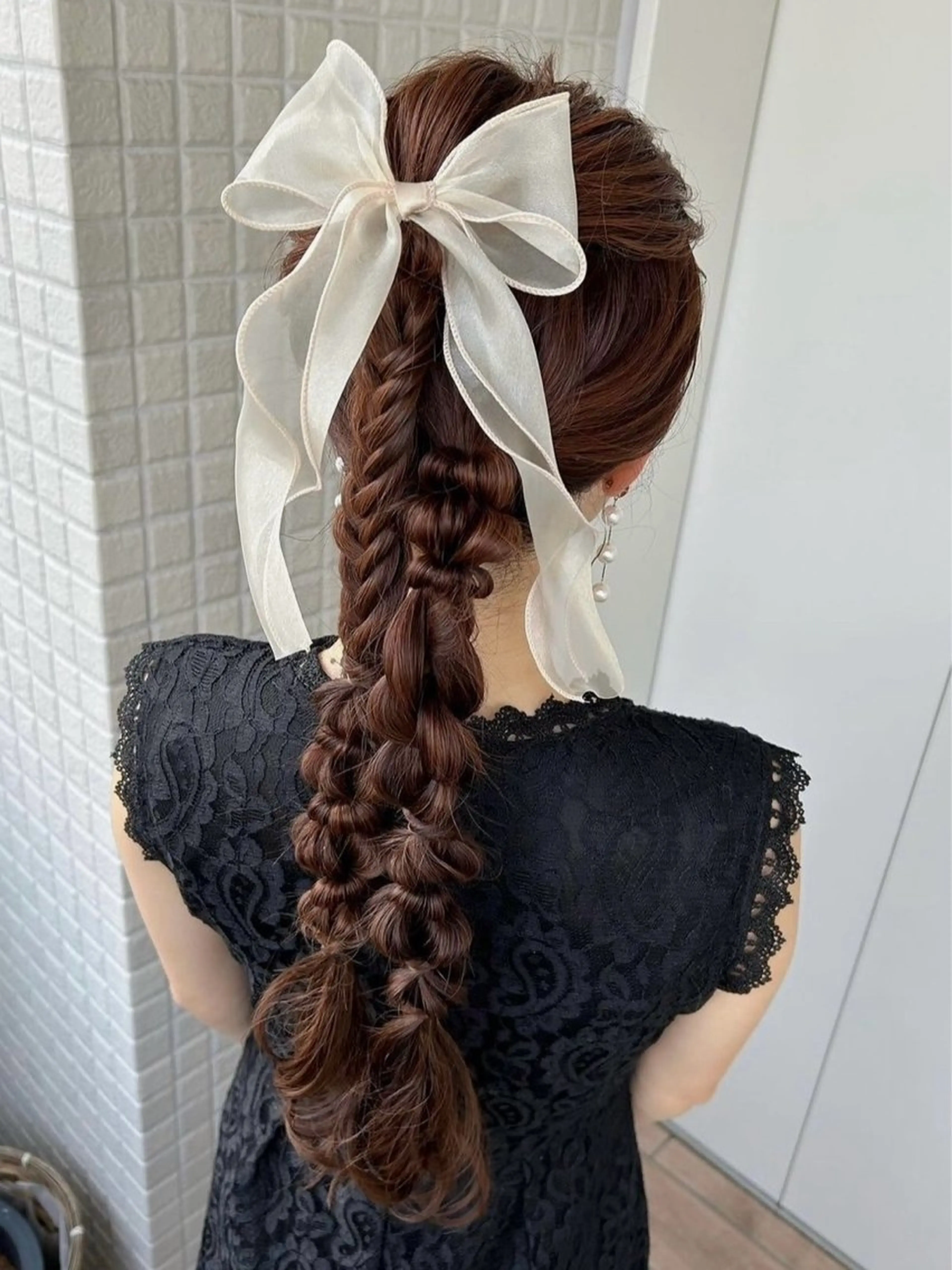 ロング ヘアアレンジ 成人式 結婚式・ブライダル 卒業式のヘアスタイル 艶カラー/縮毛矯正/ ケア/アレンジ/桜悠のヘアスタイル