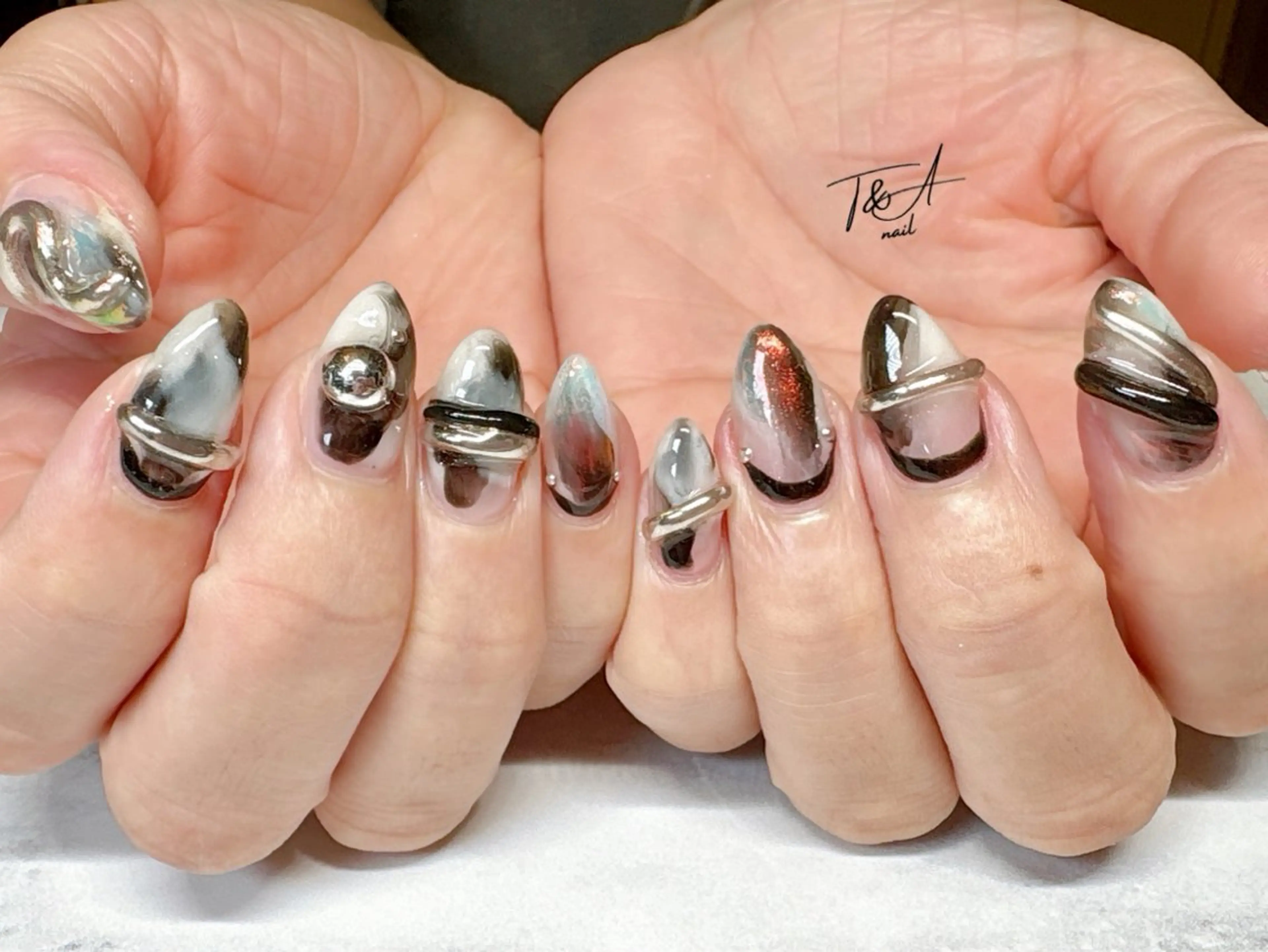 ネイル ジェルネイル ニュアンスネイル オフィスネイル スカルプネイル ハンドネイル T&A nailのネイルデザイン