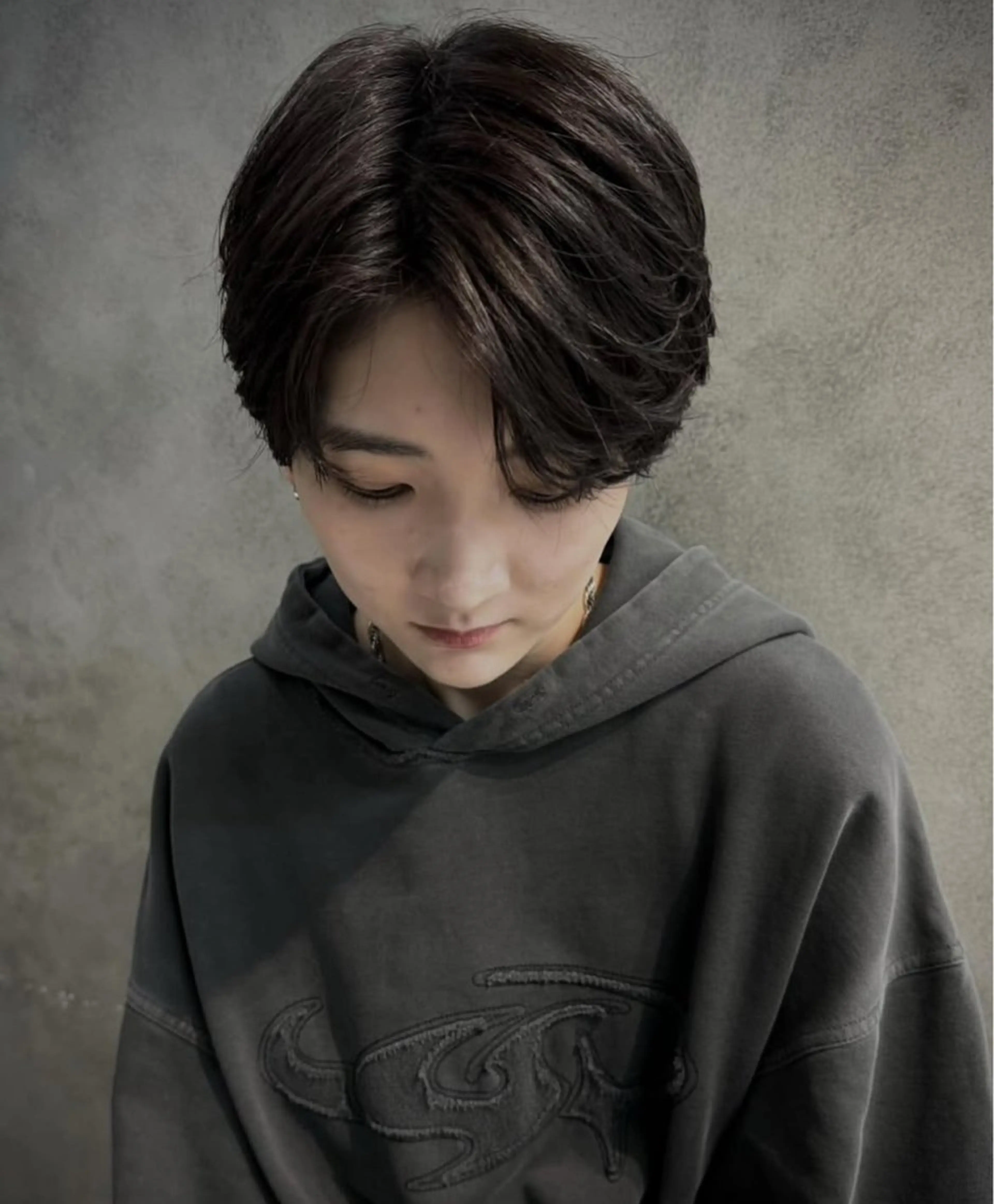 パーマ メンズ 顔まわり/ボブウルフ 🤍愛唯(めい)のヘアスタイル