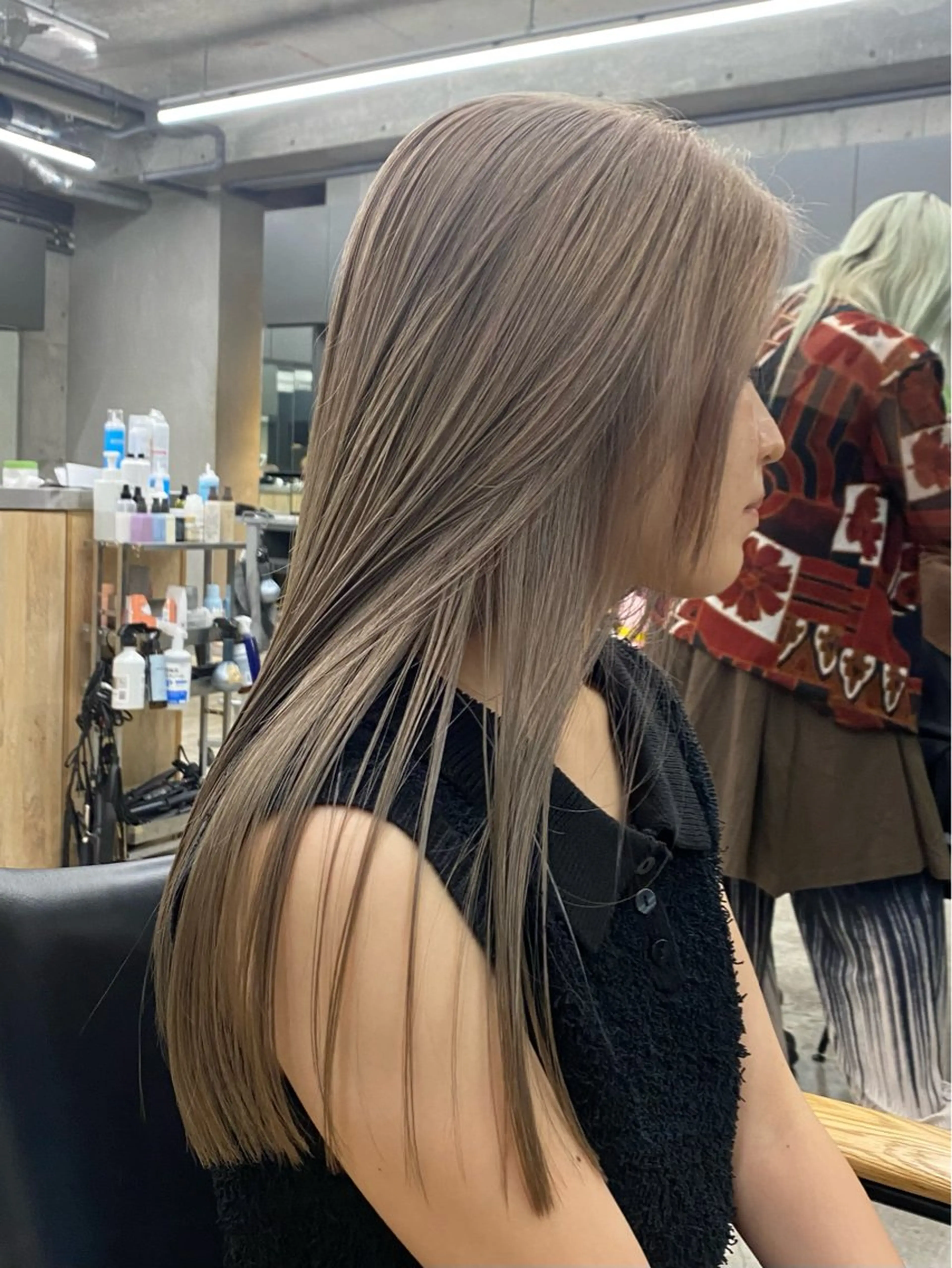 ロング カラー カット ヘアカラー 村田 りょうやのヘアスタイル