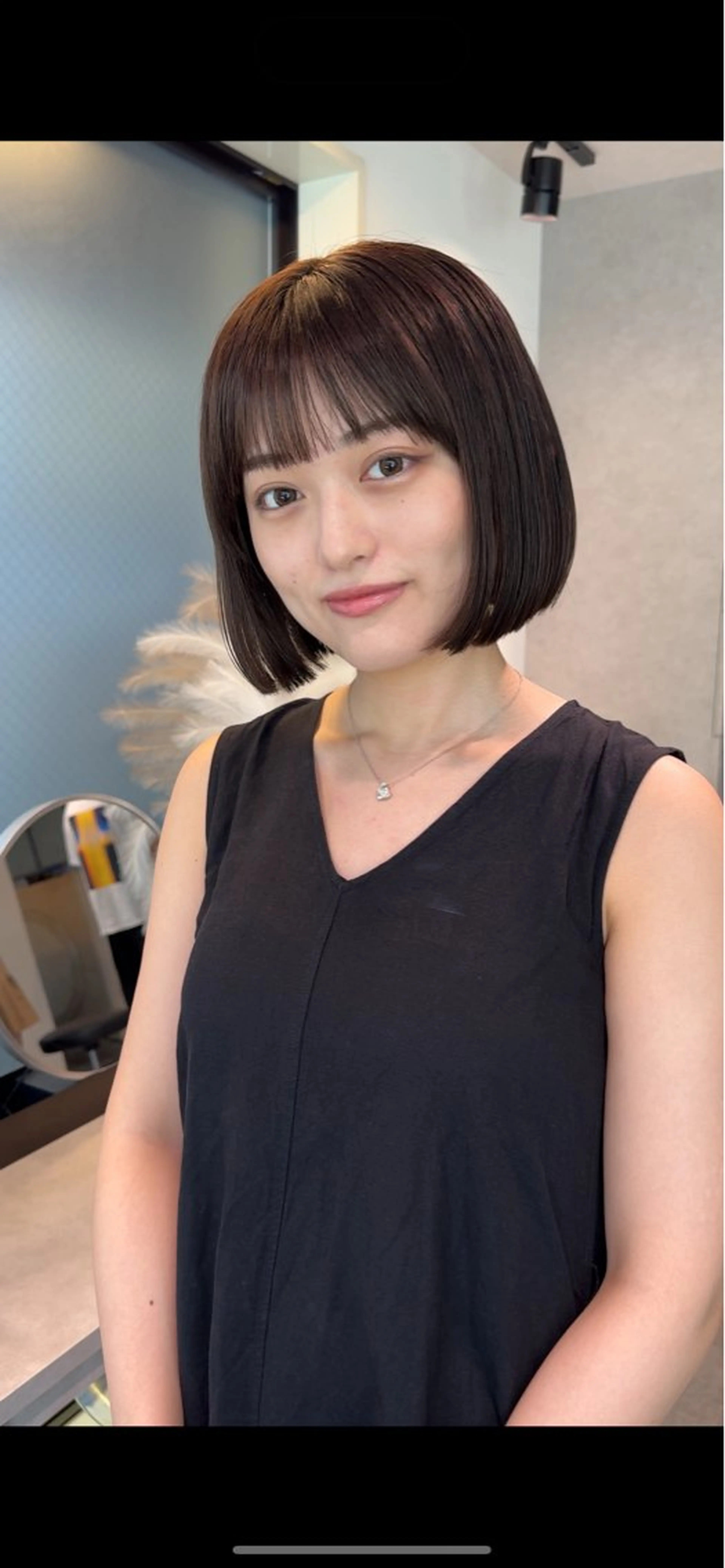 ショート カラー ボブ カット ヘアカラー Qin shaire salon 原宿所属・🌿パーマ/ボブ/ レイヤー/Mikiのヘアスタイル