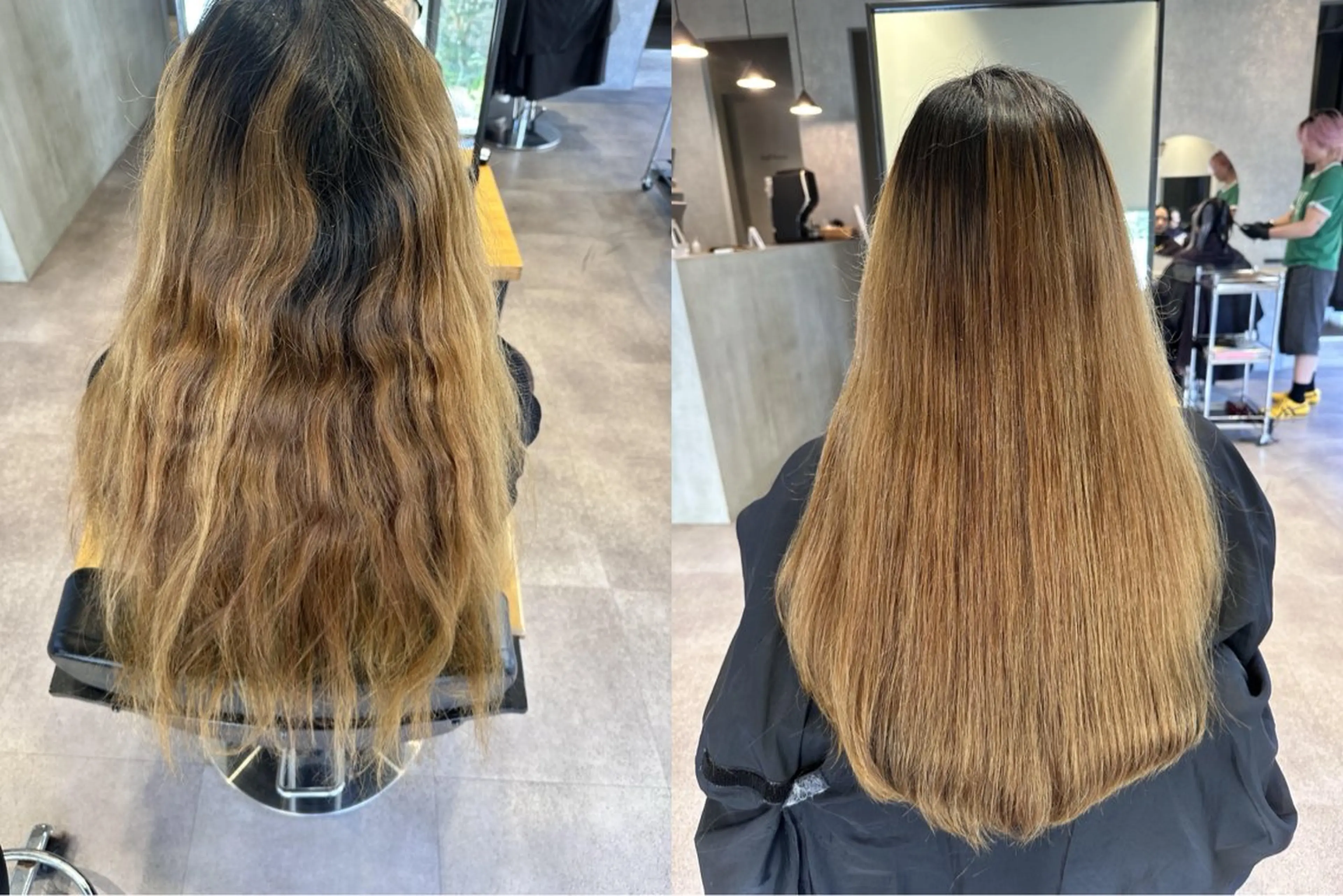 ロング カラー ブリーチ 縮毛矯正 トリートメント 韓国風/オシャレ /縮毛矯正/滝口琴未のヘアスタイル