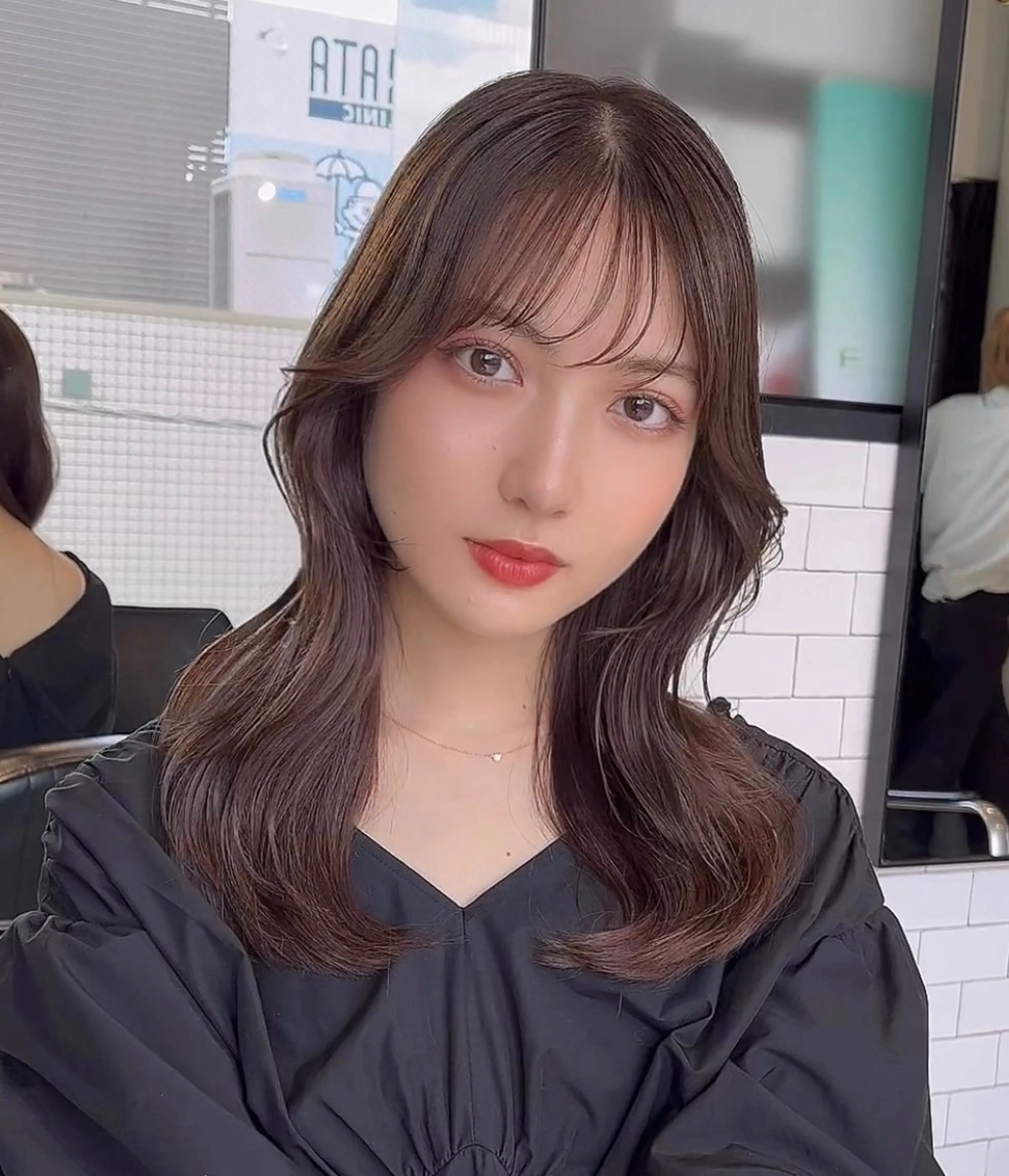 ミディアム カラー カット ヘアカラー トリートメント 🌫️大人韓国ヘア 🌫️naoyaのヘアスタイル