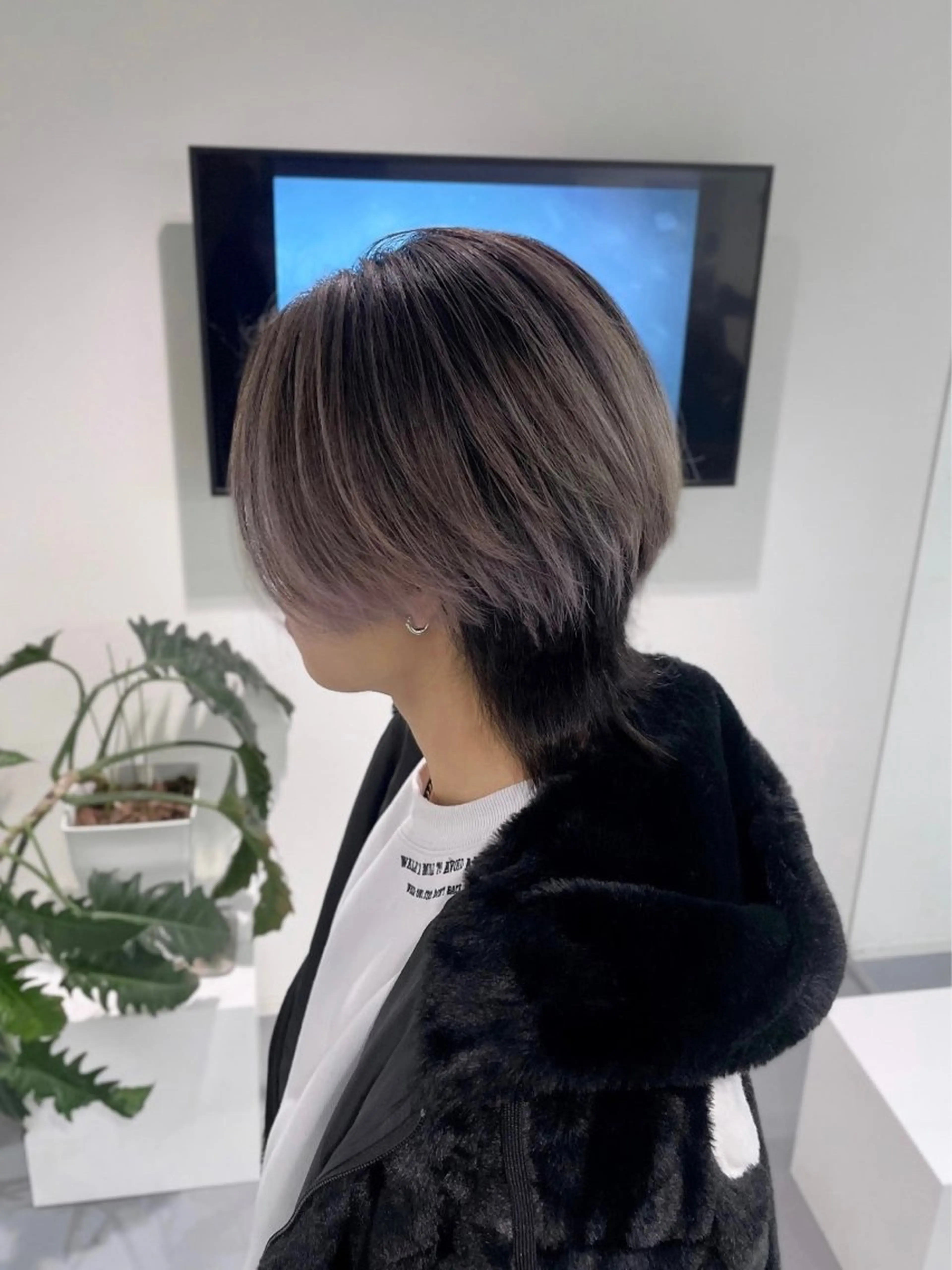 ショート ヘアカラー LEF TATEMACHI所属・西山祐生/ハイトーン /ケアブリーチ/艶髪のヘアスタイル