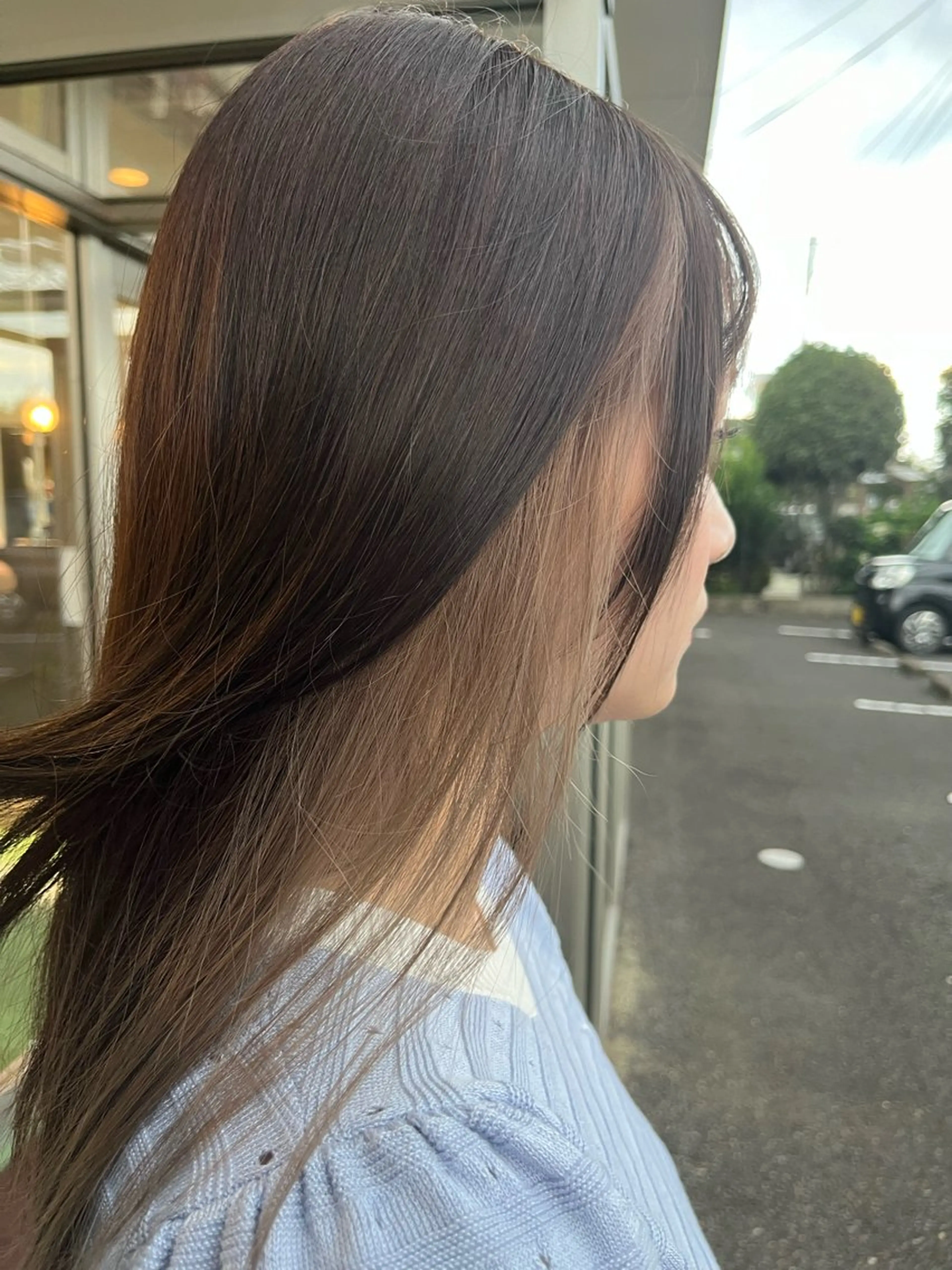 カラー ベージュカラー ミルクティーベージュ ヘアカラー 久留生 隼斗のヘアスタイル