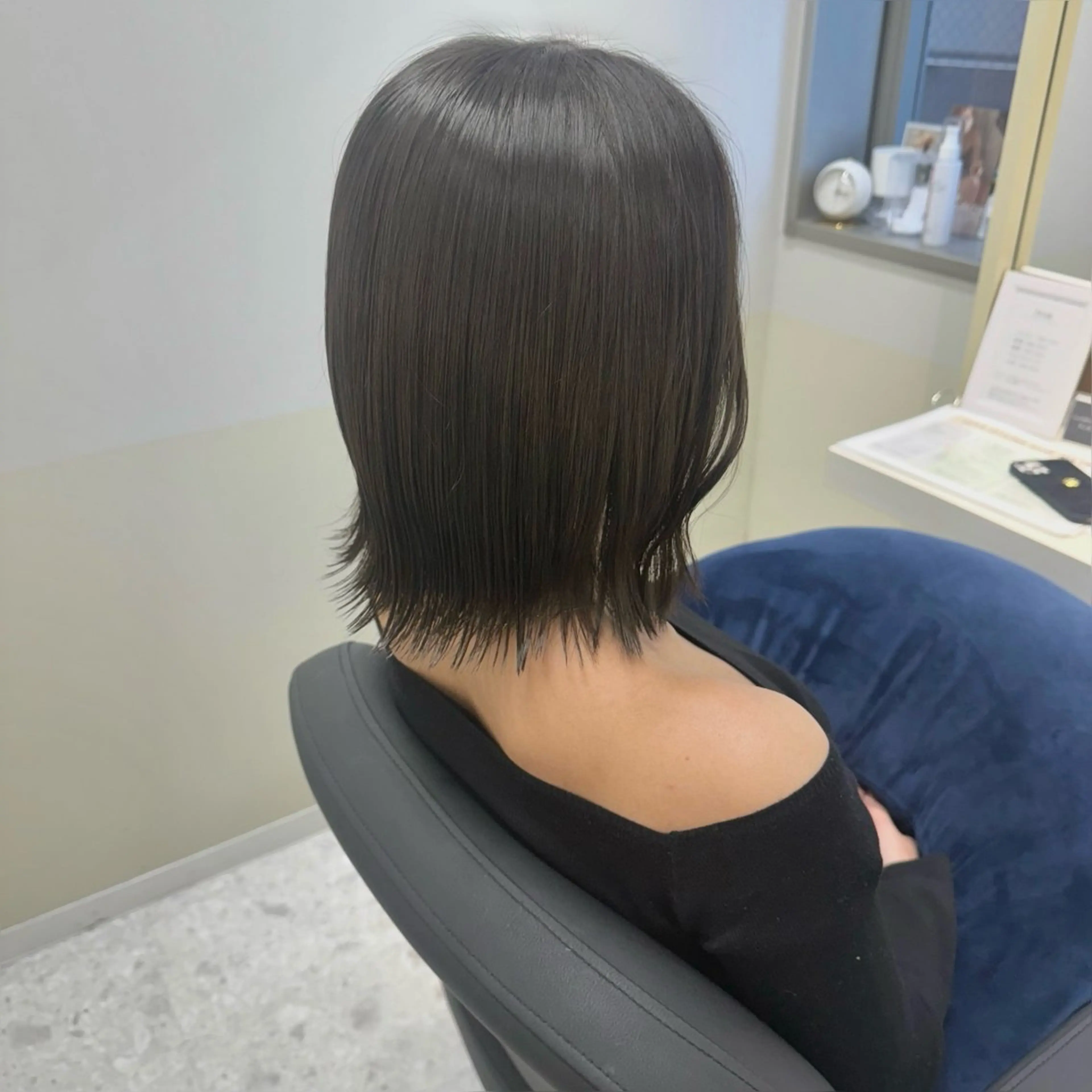 ミディアム カラー グレージュ オリーブグレージュ オリーブグレー トリートメント カット ヘアカラー トリートメント 半個室サロン/透明感 /艶髪♡岸上 温♡のヘアスタイル