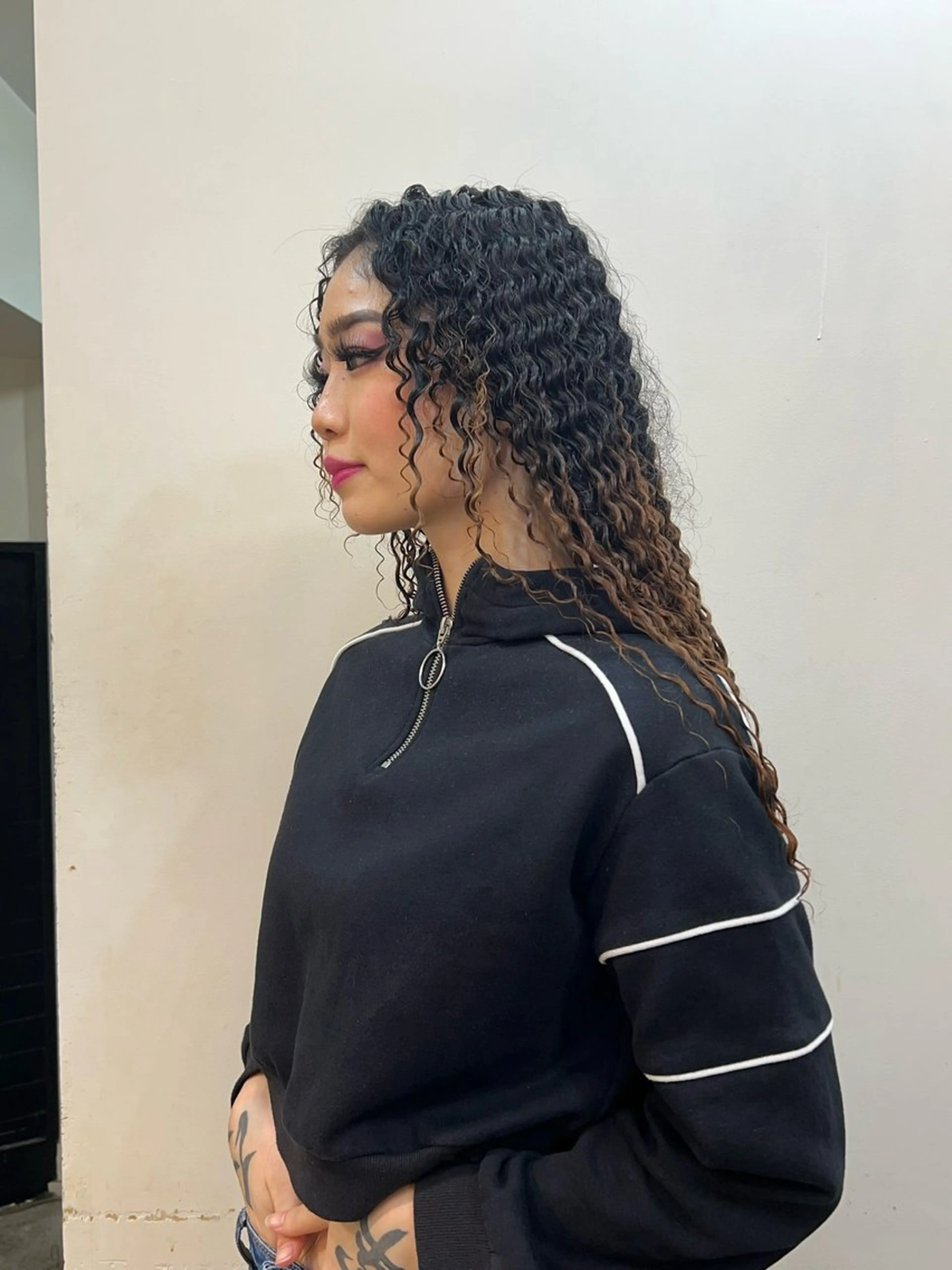 細かめスパイラルパーマの写真