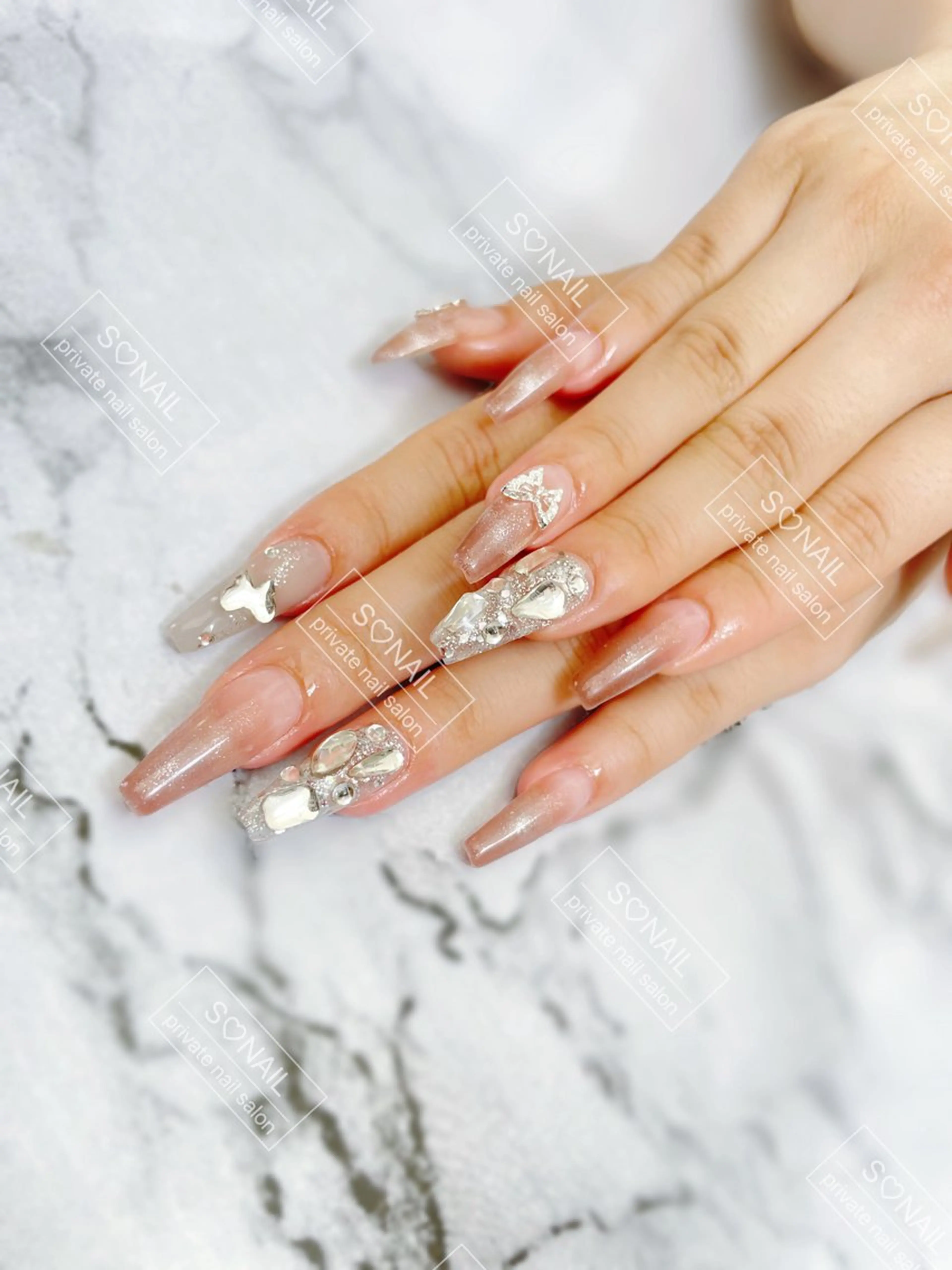 ネイル グラデーション マグネットネイル S♡NAIL所属・S.NAIL Suuのネイルデザイン