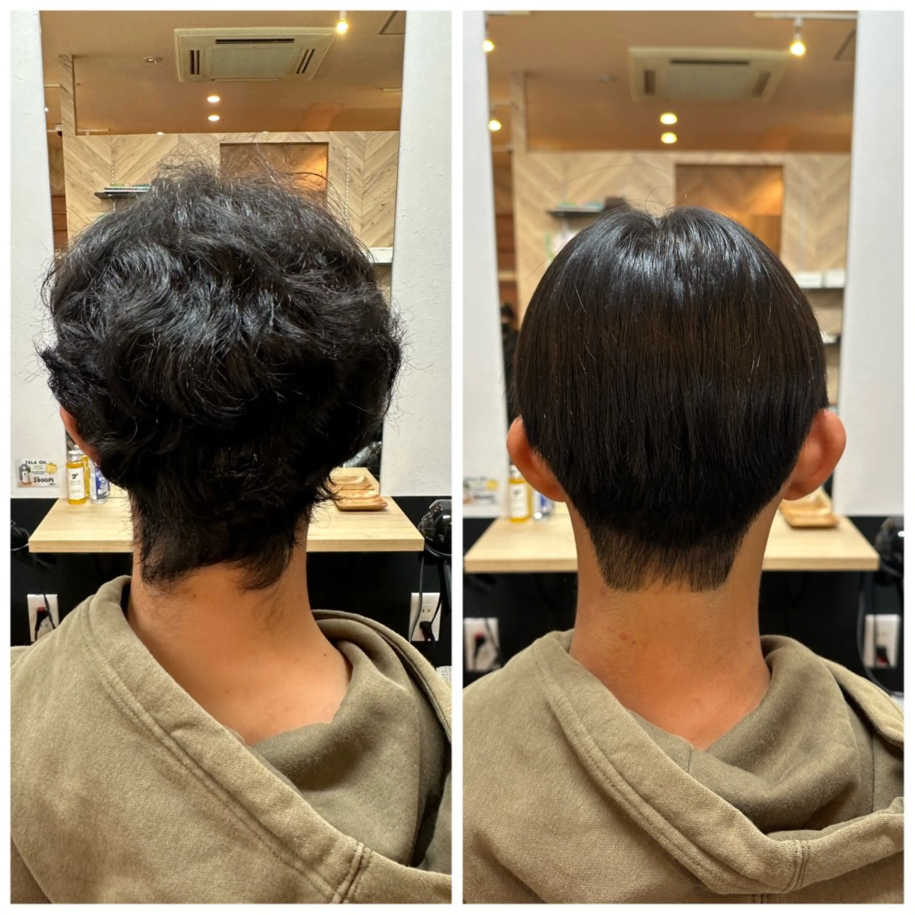 ショート メンズ マッシュ 縮毛矯正 TELAHAIR成田 マネージャー吉野美羽のヘアスタイル